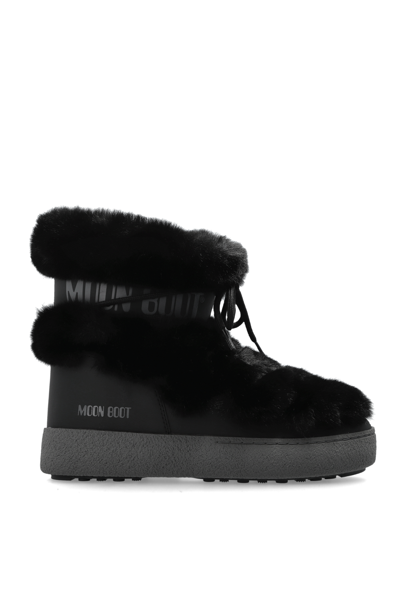 Moon Boot Śniegowce `MB LTRACK Faux Fur WP`, Kobiety, Czarny