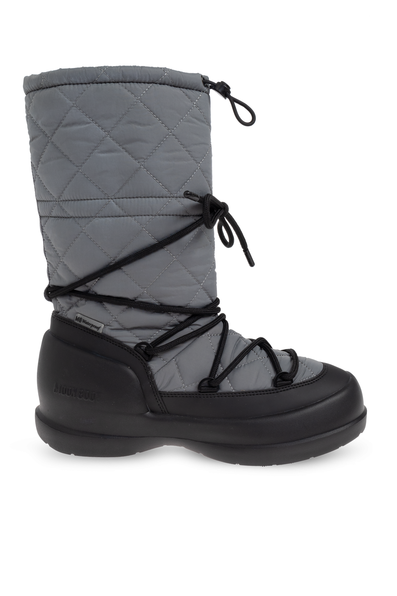 Moon Boot Śniegowce ‘Mezzaluna Quilted’’, Kobiety, Szary