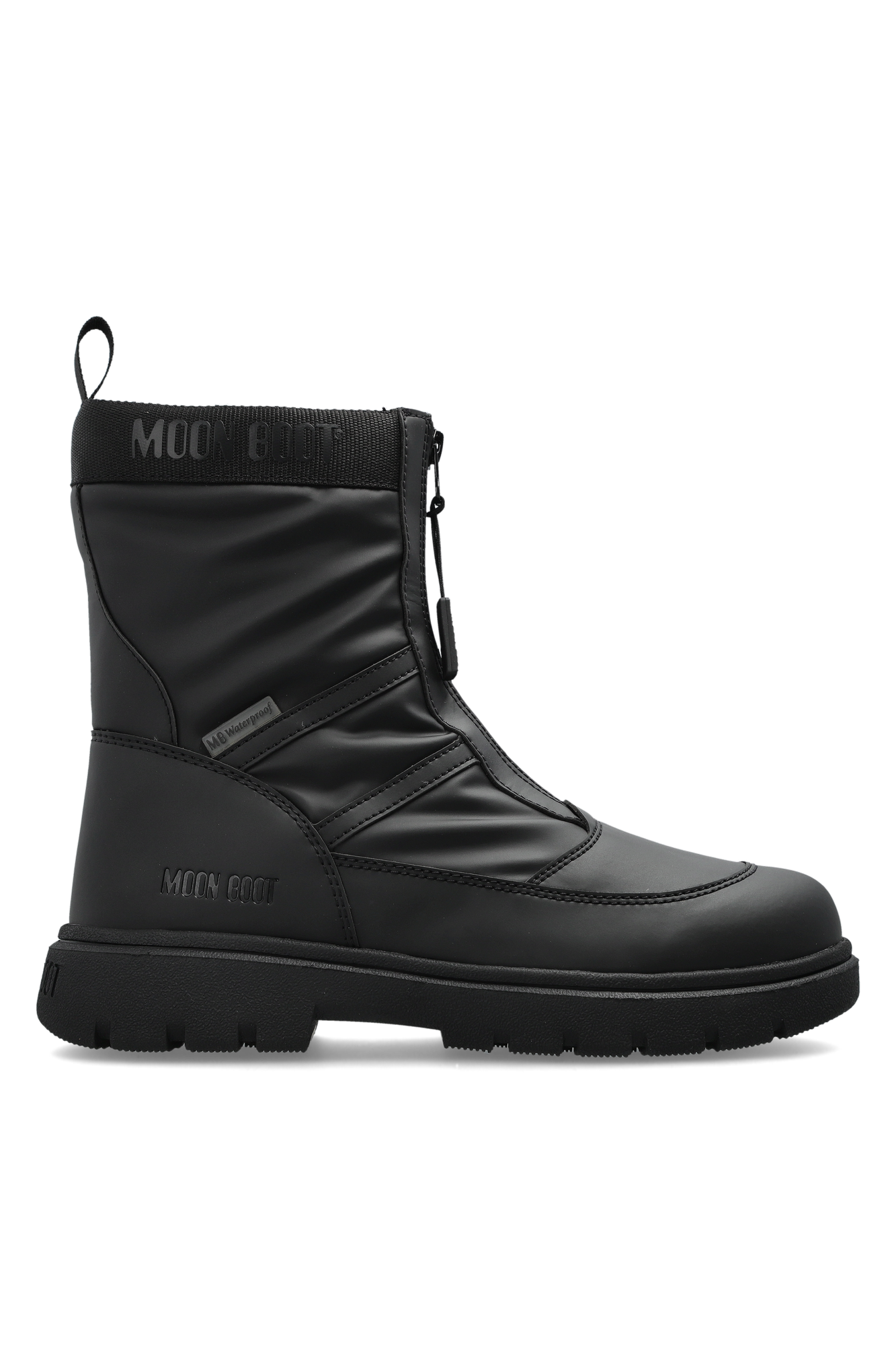 Moon Boot Buty Za Kostkę ‘MB COMBAT ZIP BOOT WP’, Kobiety, Czarny