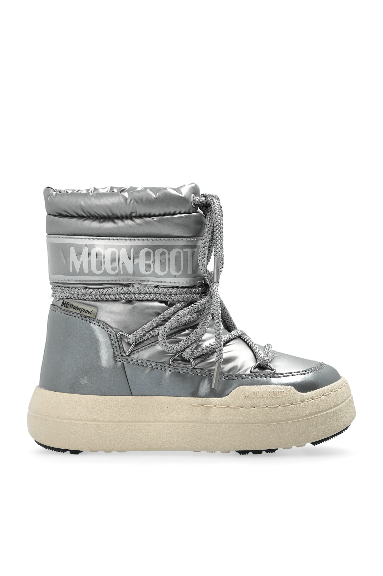 Moon Boot Kids Śniegowce `MB JR Park`, Unisex, Srebrny
