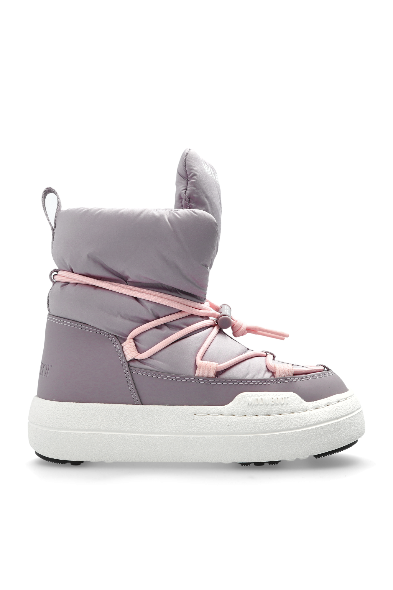 Moon Boot Kids Śniegowce `MB JR PARK LACE MID`, Unisex, Fioletowy