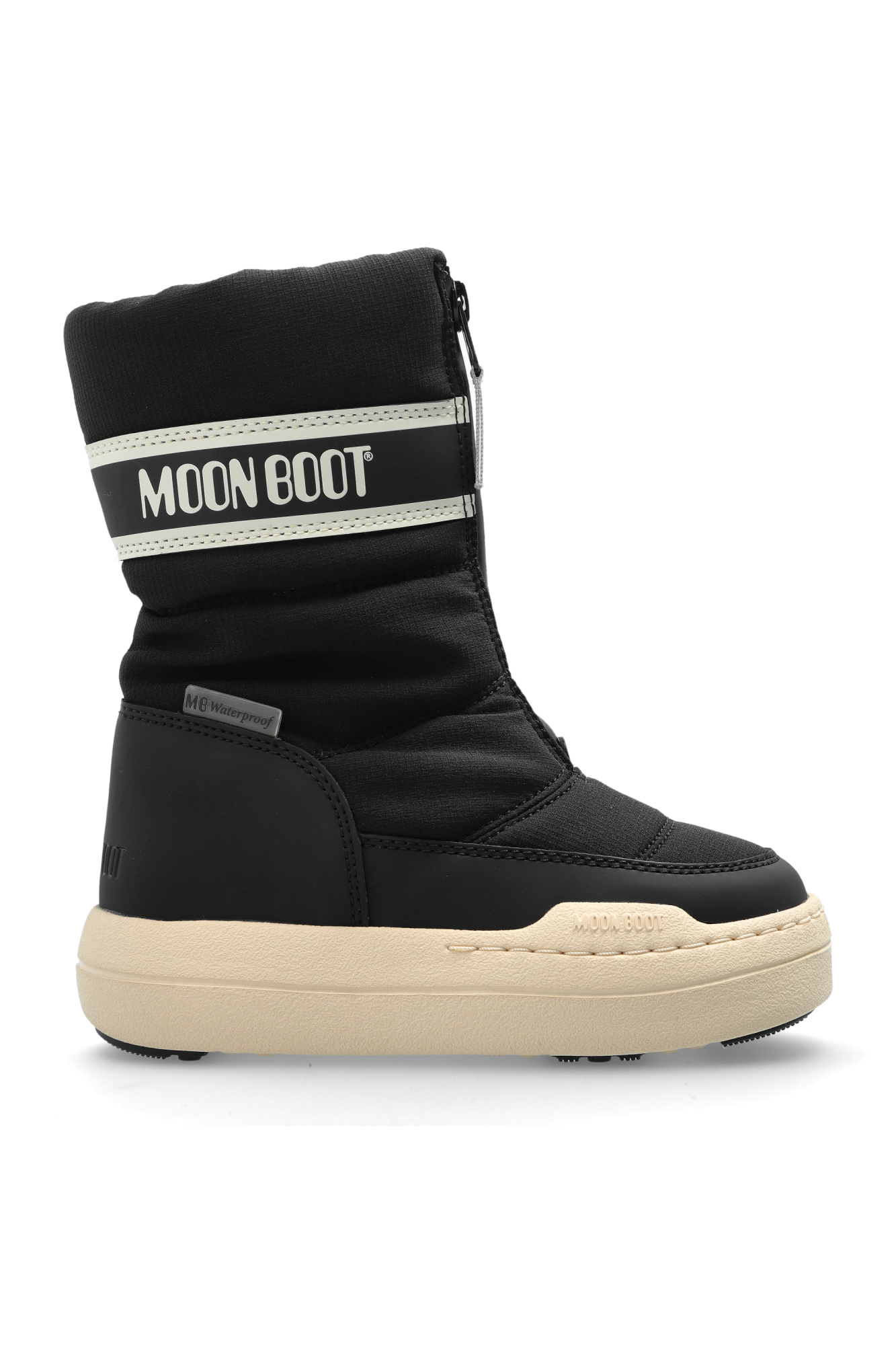 Moon Boot Kids Śniegowce ‘Park Zip High’, Unisex, Czarny
