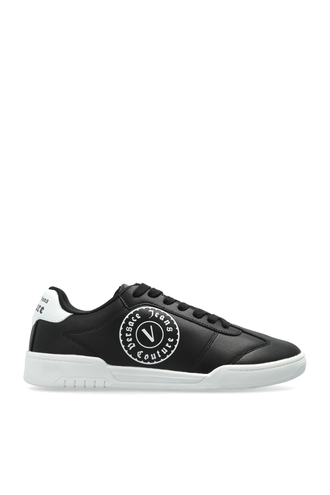 Versace Jeans Couture Buty Sportowe Z Nadrukowanym Logo, Mężczyźni, Czarny