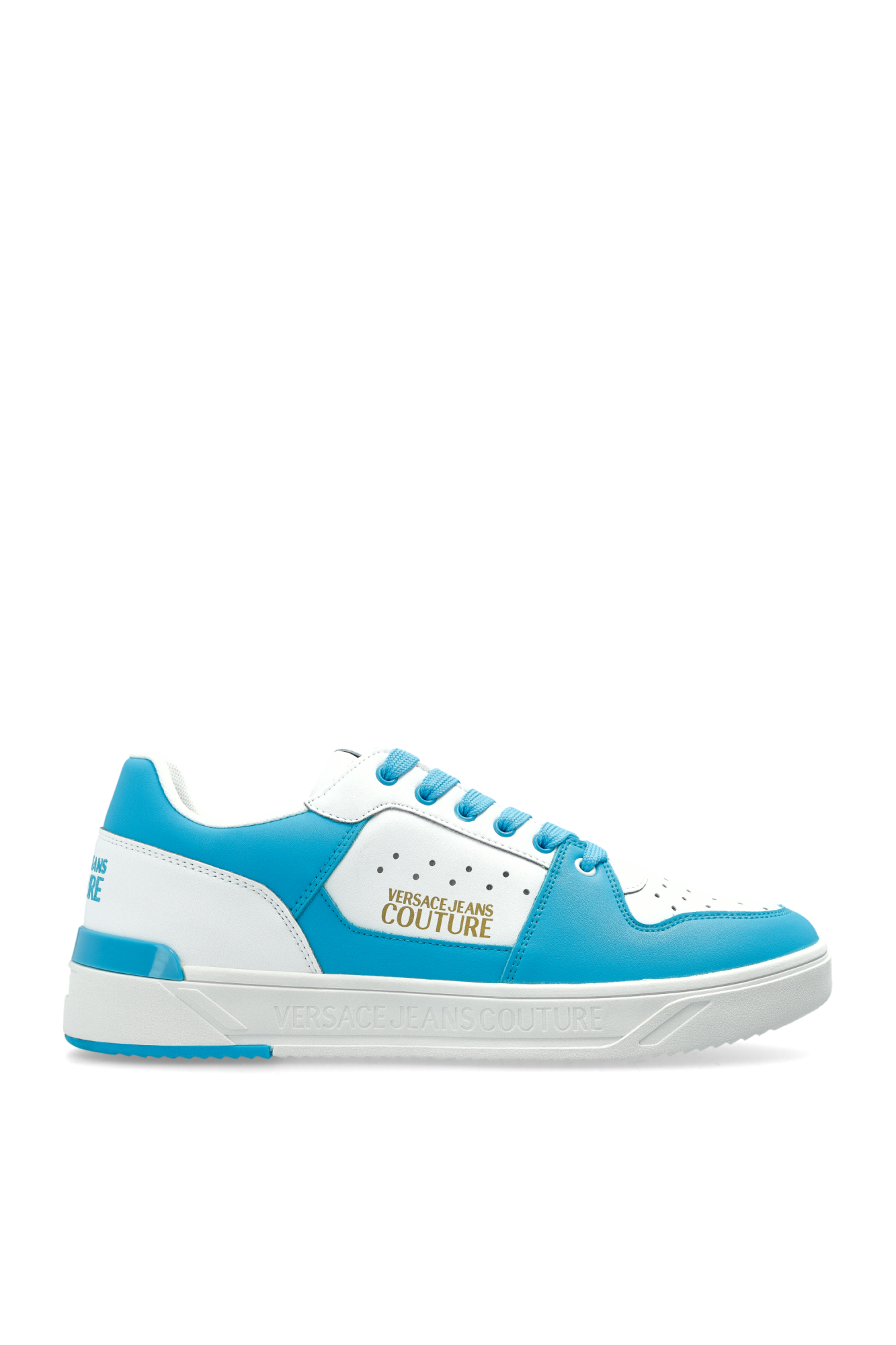 Versace Jeans Couture Buty Sportowe Z Nadrukowanym Logo, Mężczyźni, Niebieski