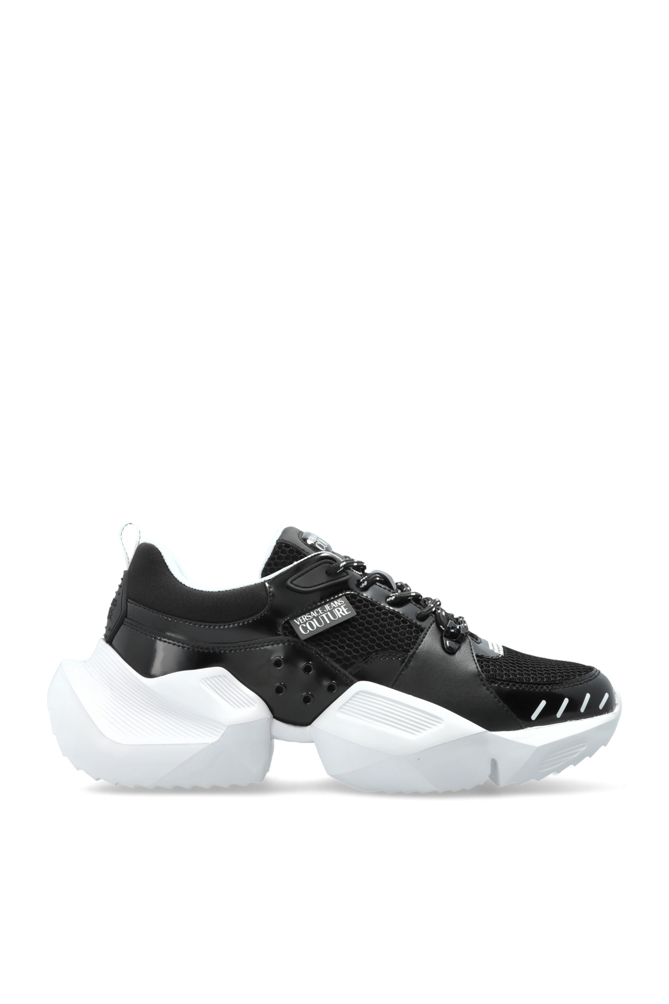 Versace Jeans Couture Buty Sportowe Z Logo, Mężczyźni, Czarny