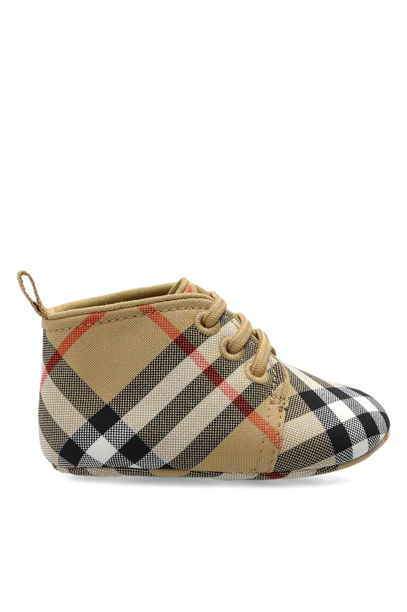 Burberry Kids Buty Ze Wzorem W Kratę, Unisex, Beżowy