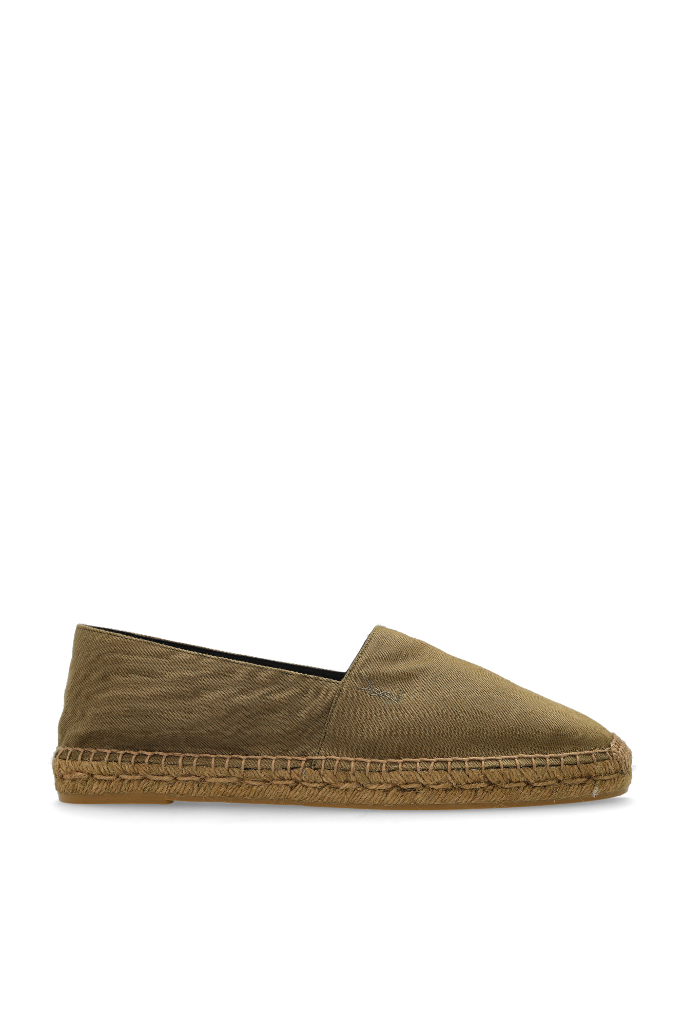 Saint Laurent Espadryle `Gabardine`, Mężczyźni, Zielony