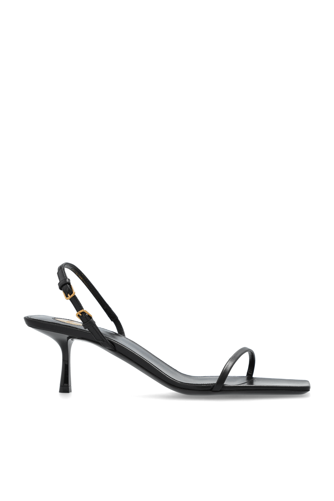Saint Laurent Sandały Na Obcasie `Jaspe`, Kobiety, Czarny
