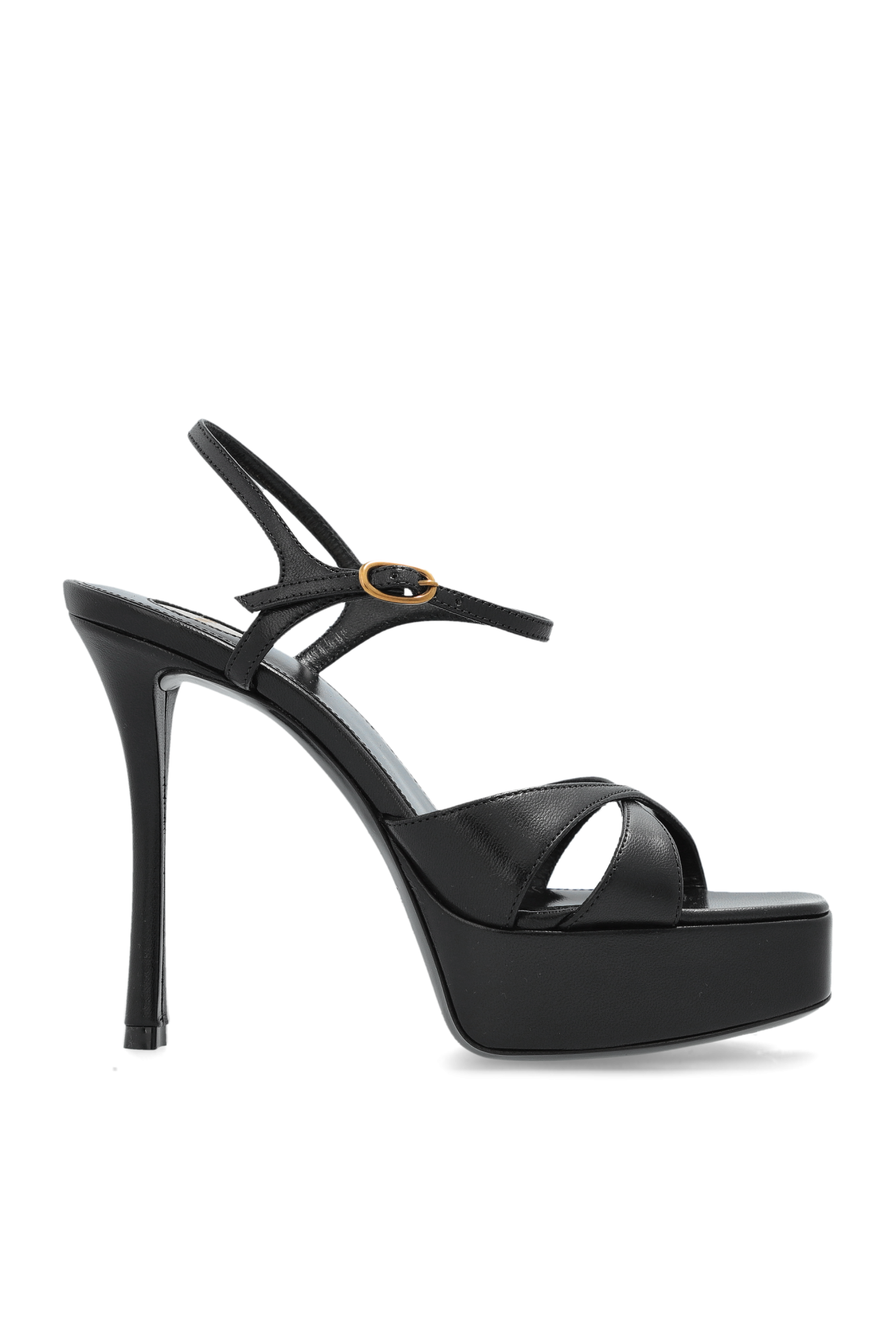Saint Laurent Sandały `Debbie`  Na Platformie, Kobiety, Czarny
