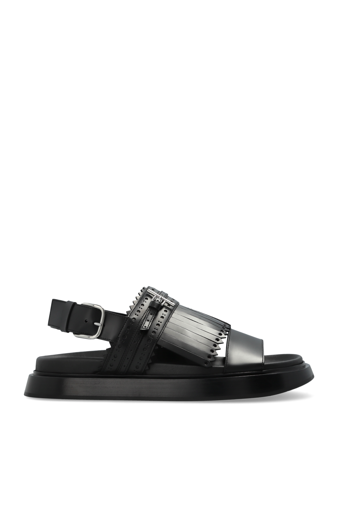 Alexander McQueen Skórzane Buty, Kobiety, Czarny
