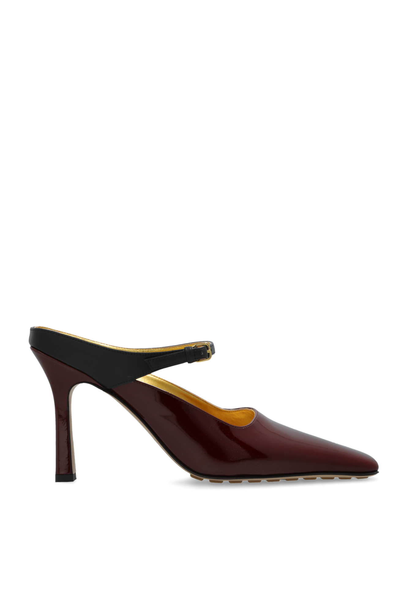 Bottega Veneta Klapki Na Obcasie ‘Andrea’, Kobiety, Bordo