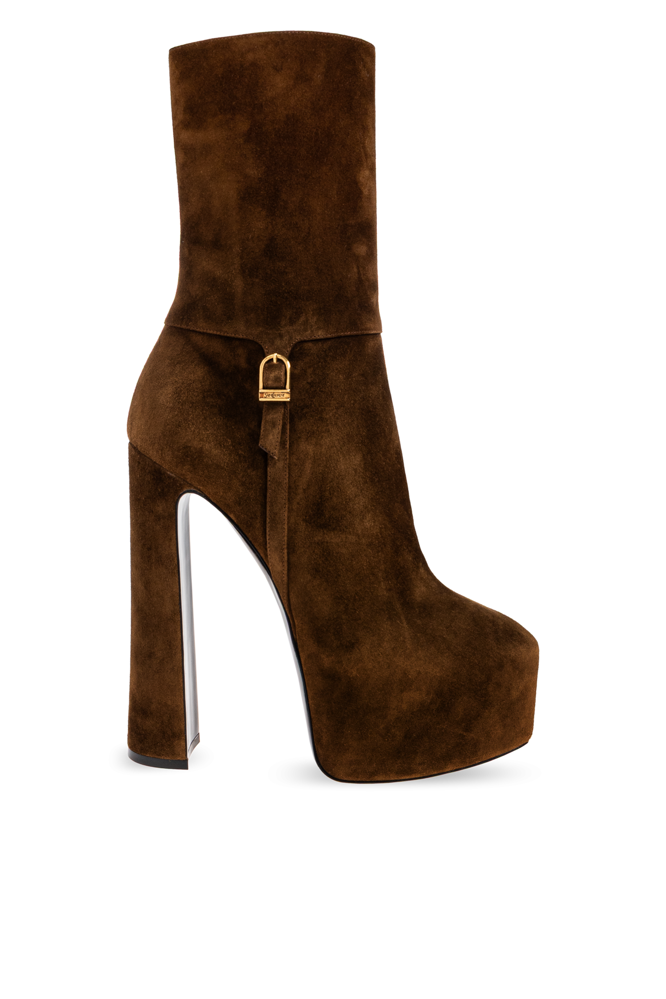 Saint Laurent Botki `Niko` Na Platformie, Kobiety, Brązowy
