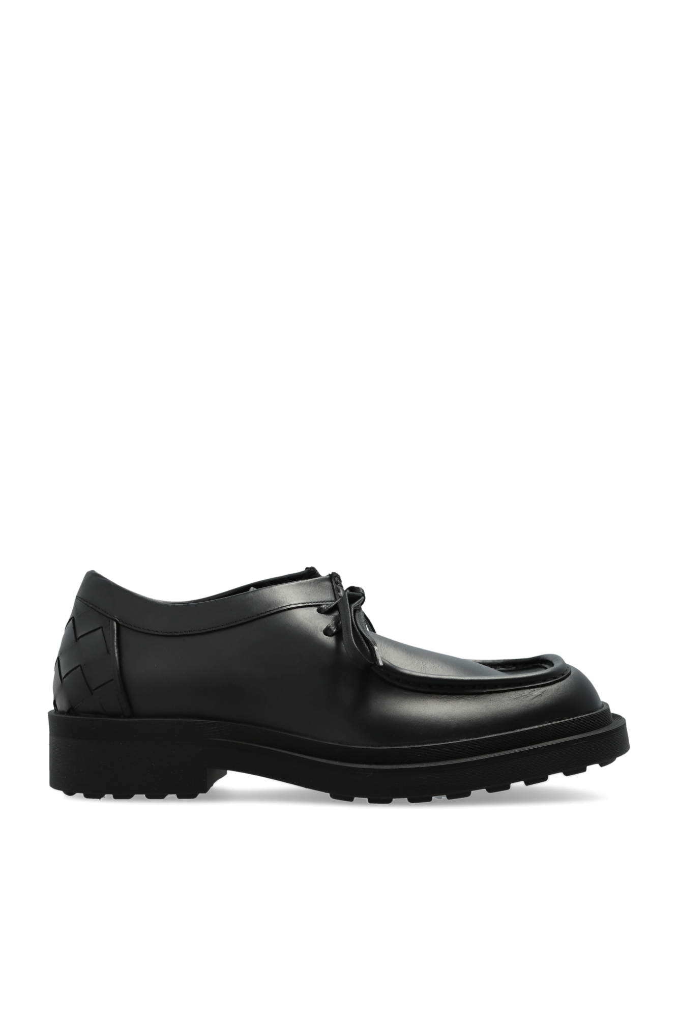 Bottega Veneta Skórzane Buty `Ben`, Mężczyźni, Czarny