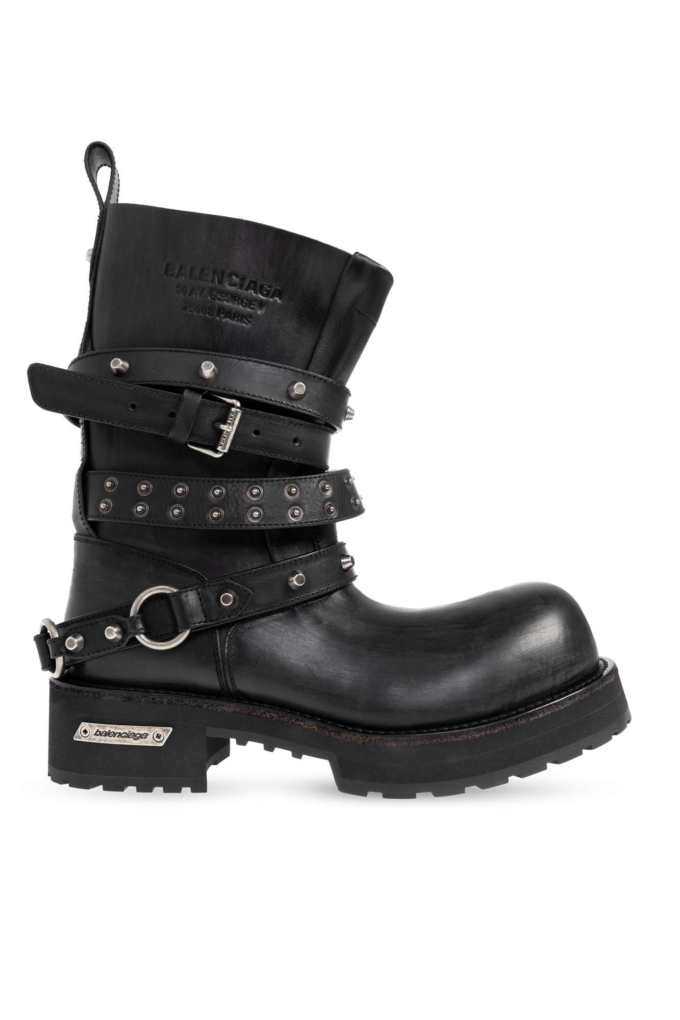 Balenciaga Skórzane Buty Na Platformie ‘Venom City’, Mężczyźni, Czarny