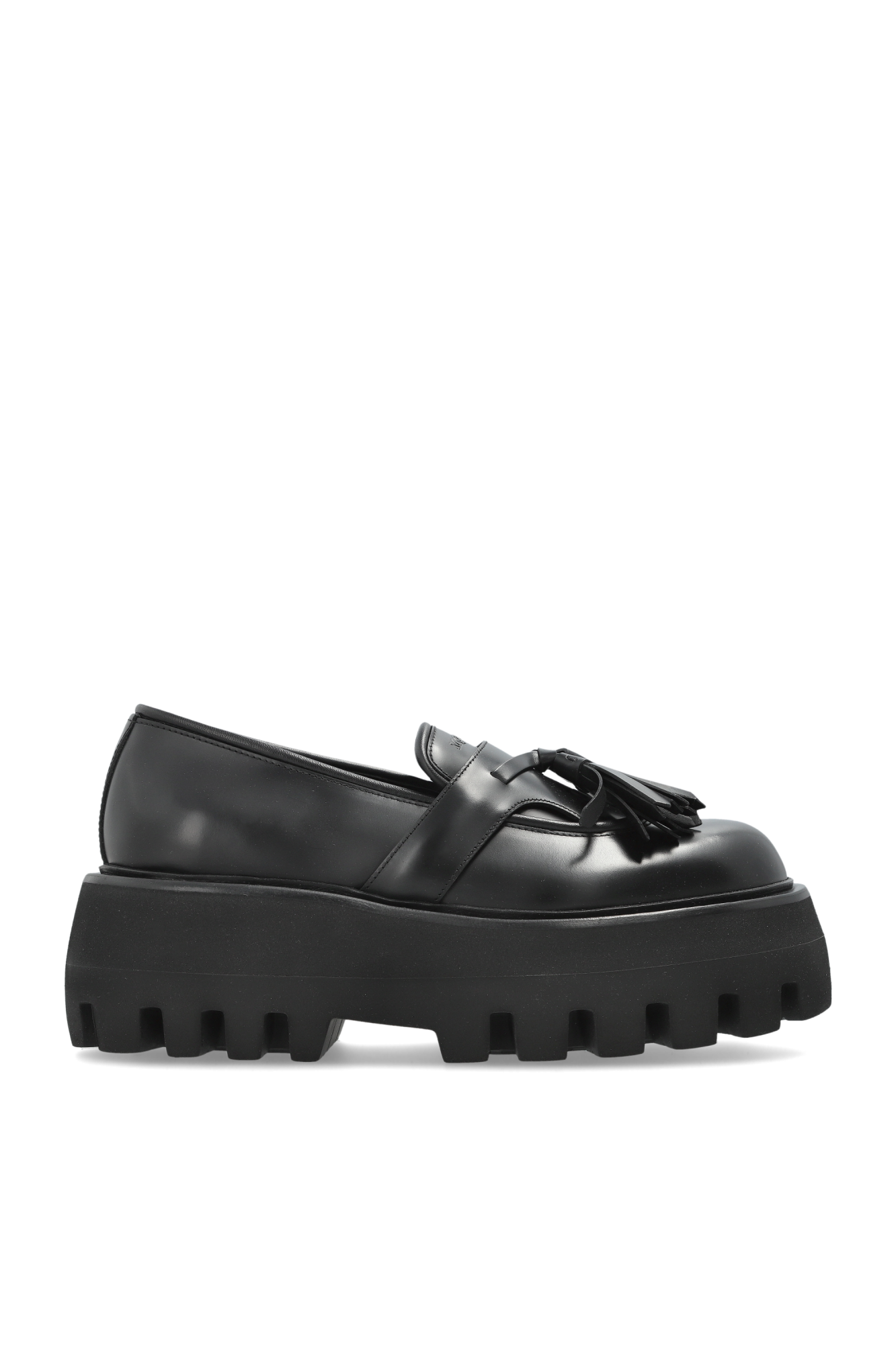 Alexander McQueen Buty Typu `loafers` Na Platformie, Kobiety, Czarny
