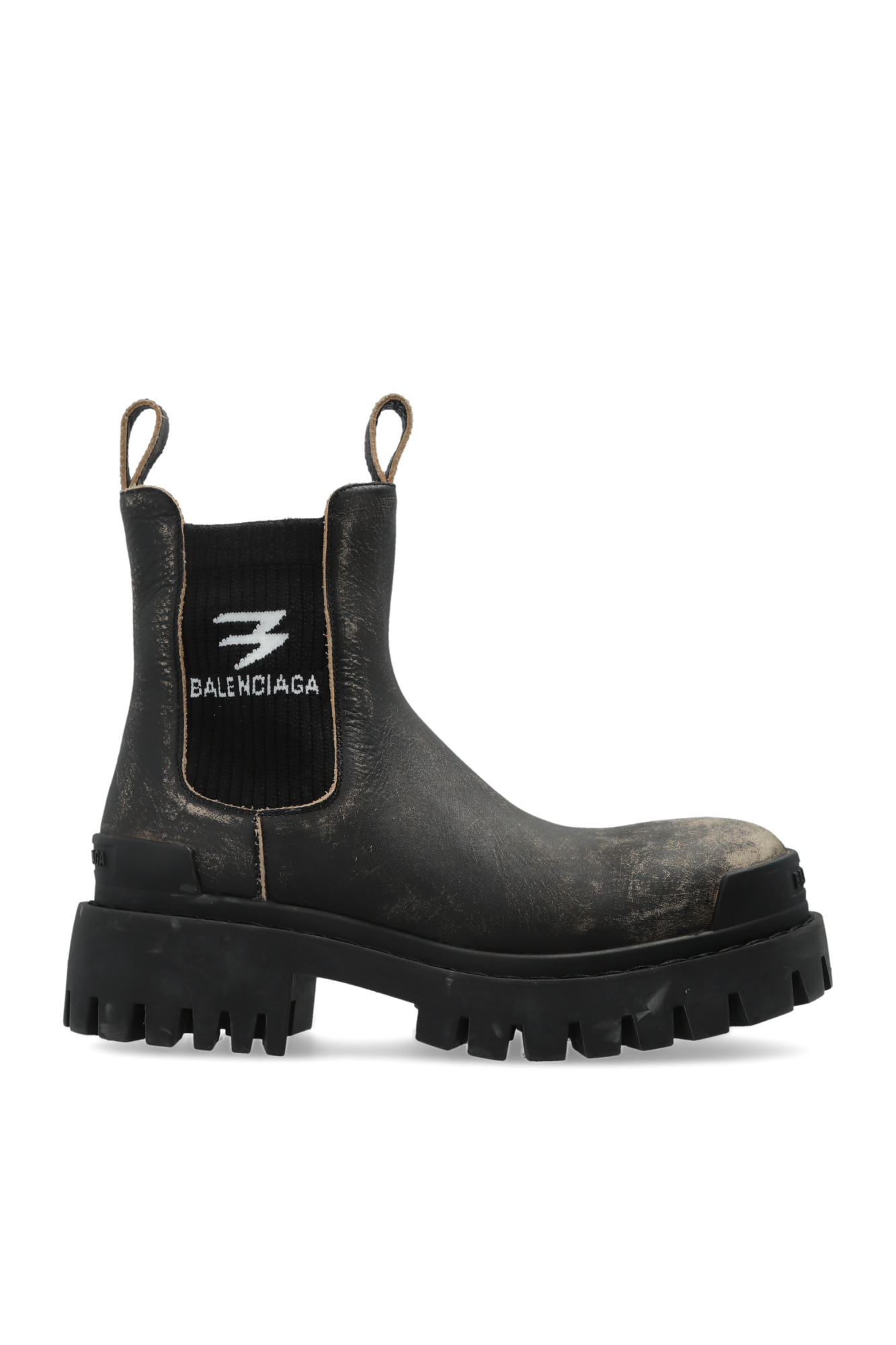 Balenciaga Skórzane Sztyblety  Buty ‘Strike Chelsea’, Kobiety, Brązowy