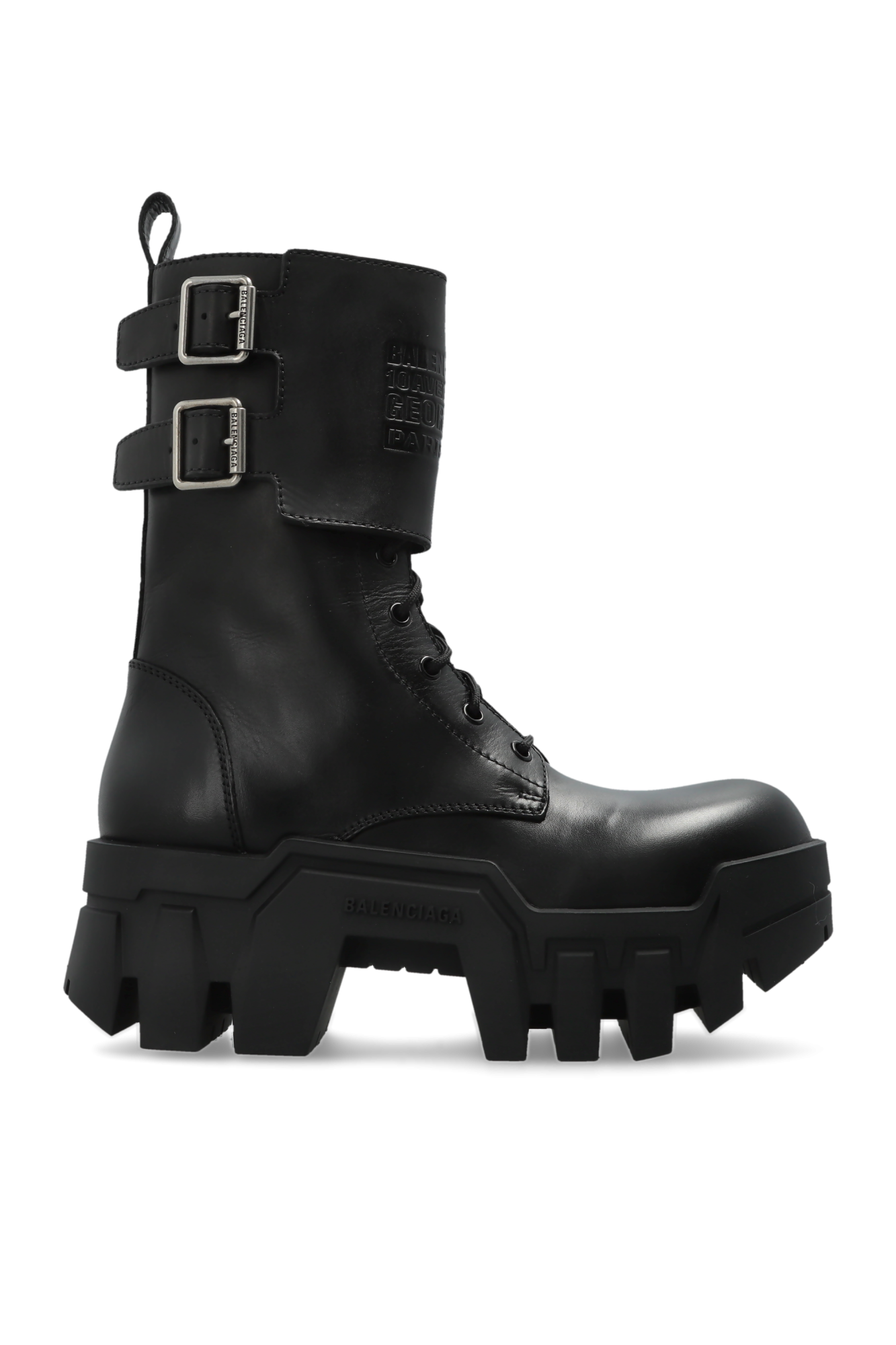 Balenciaga Botki Na Platformie ‘Bulldozer Combat’, Kobiety, Czarny