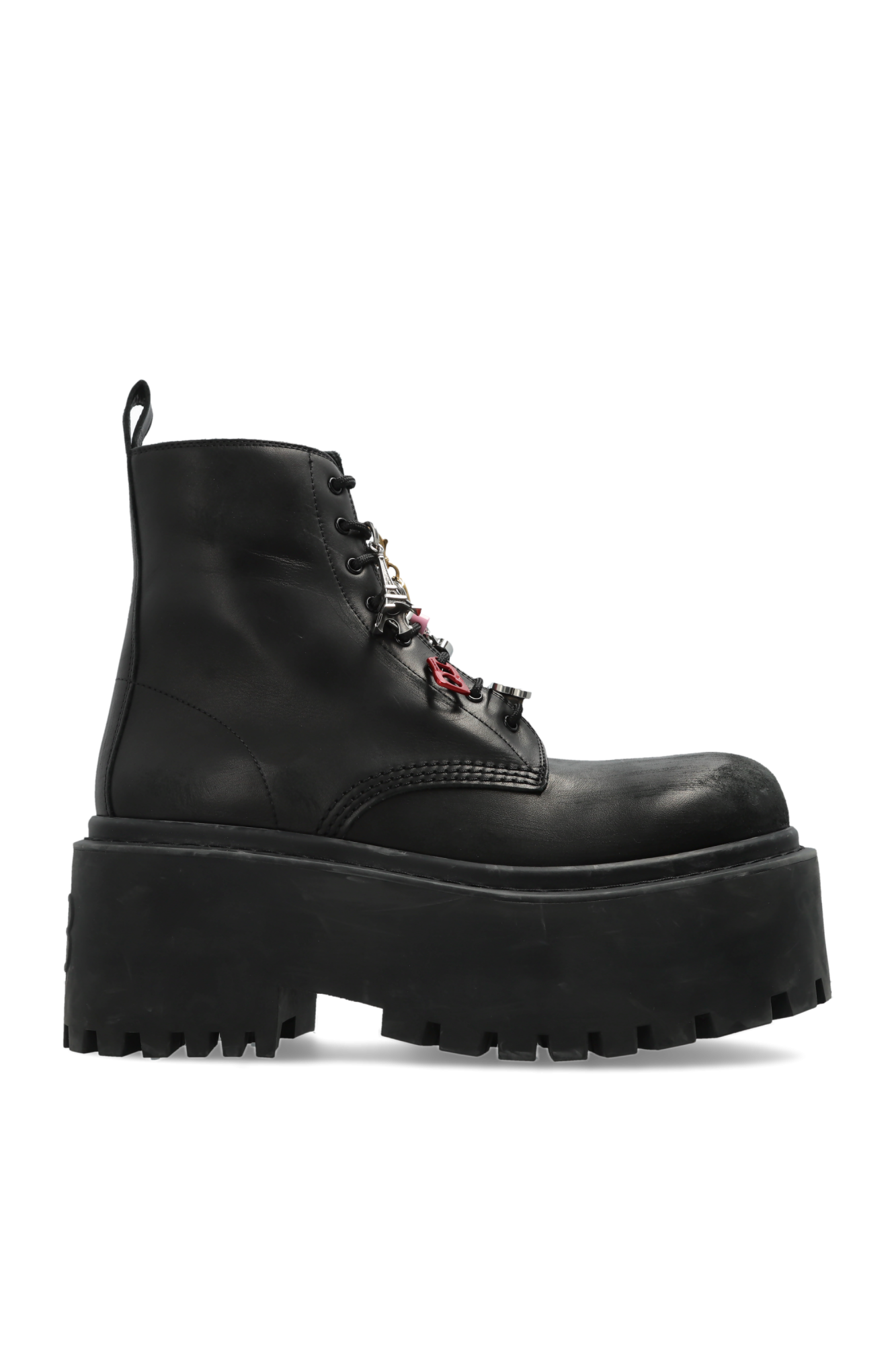 Balenciaga Skórzane Buty Na Platformie ‘Strike’, Kobiety, Czarny