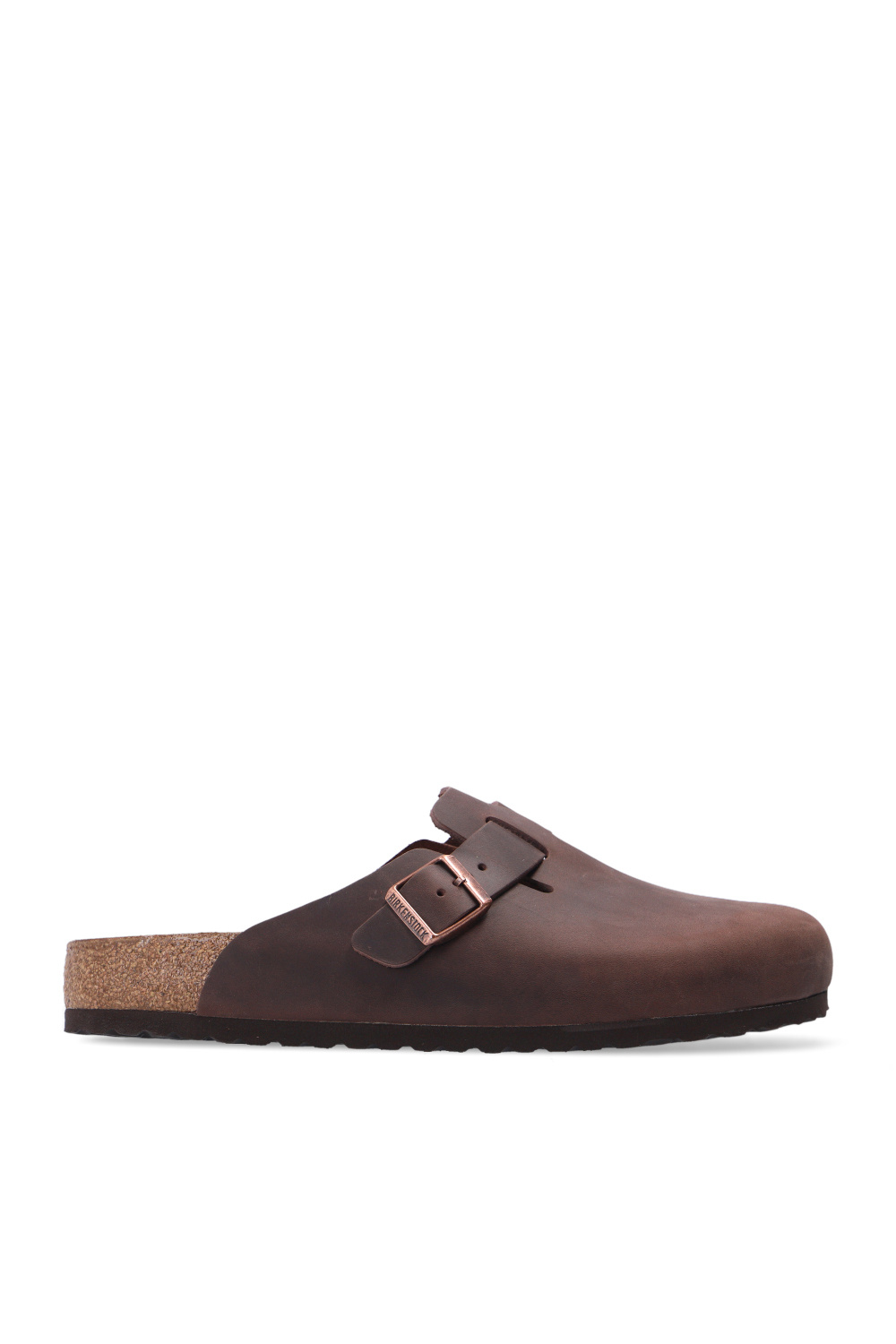 Birkenstock Klapki ‘Boston Big Buckle’, Mężczyźni, Brązowy