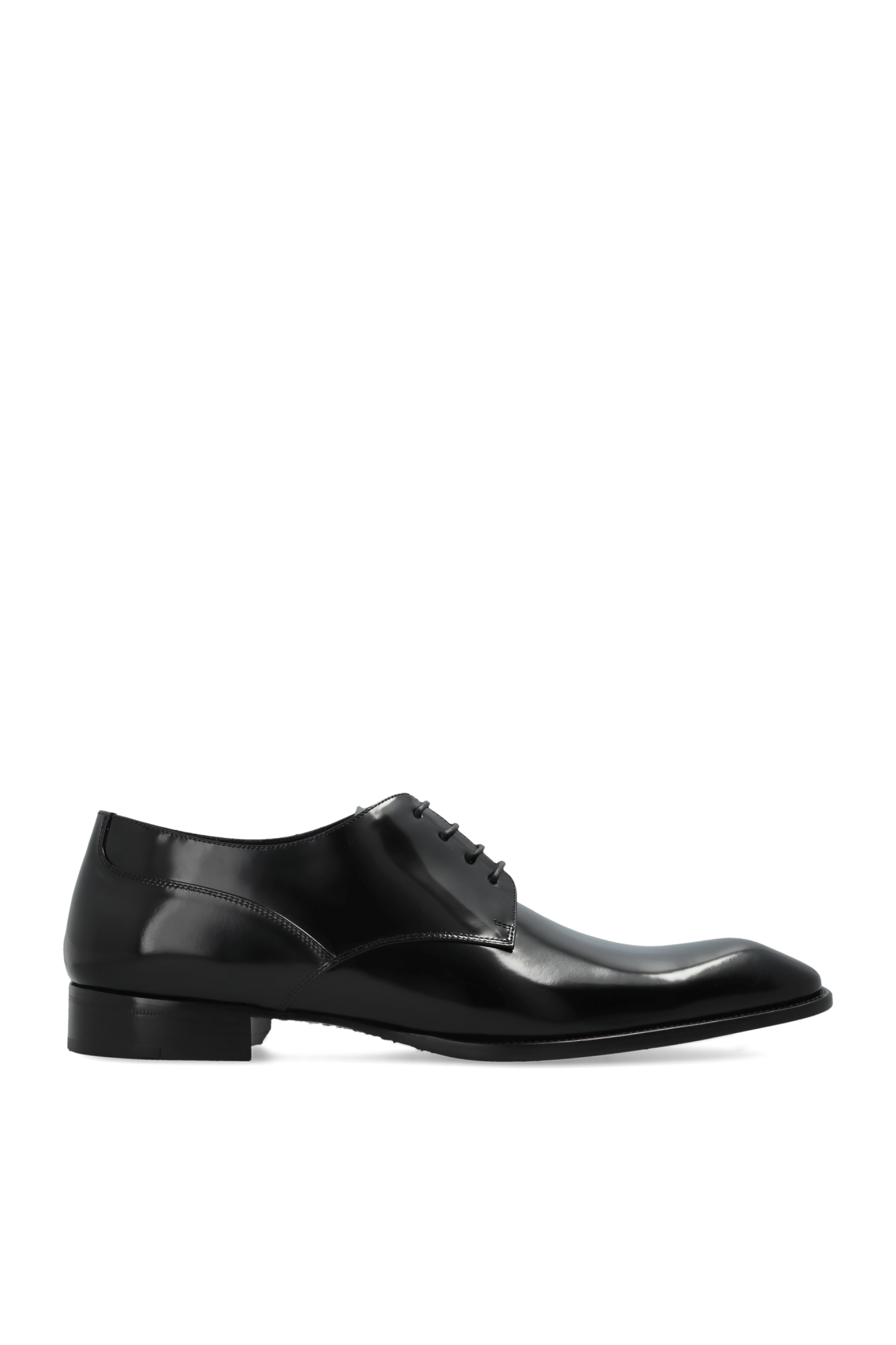 Saint Laurent Skórzane Buty ‘Stanton’ Typu ‘derby’, Mężczyźni, Czarny
