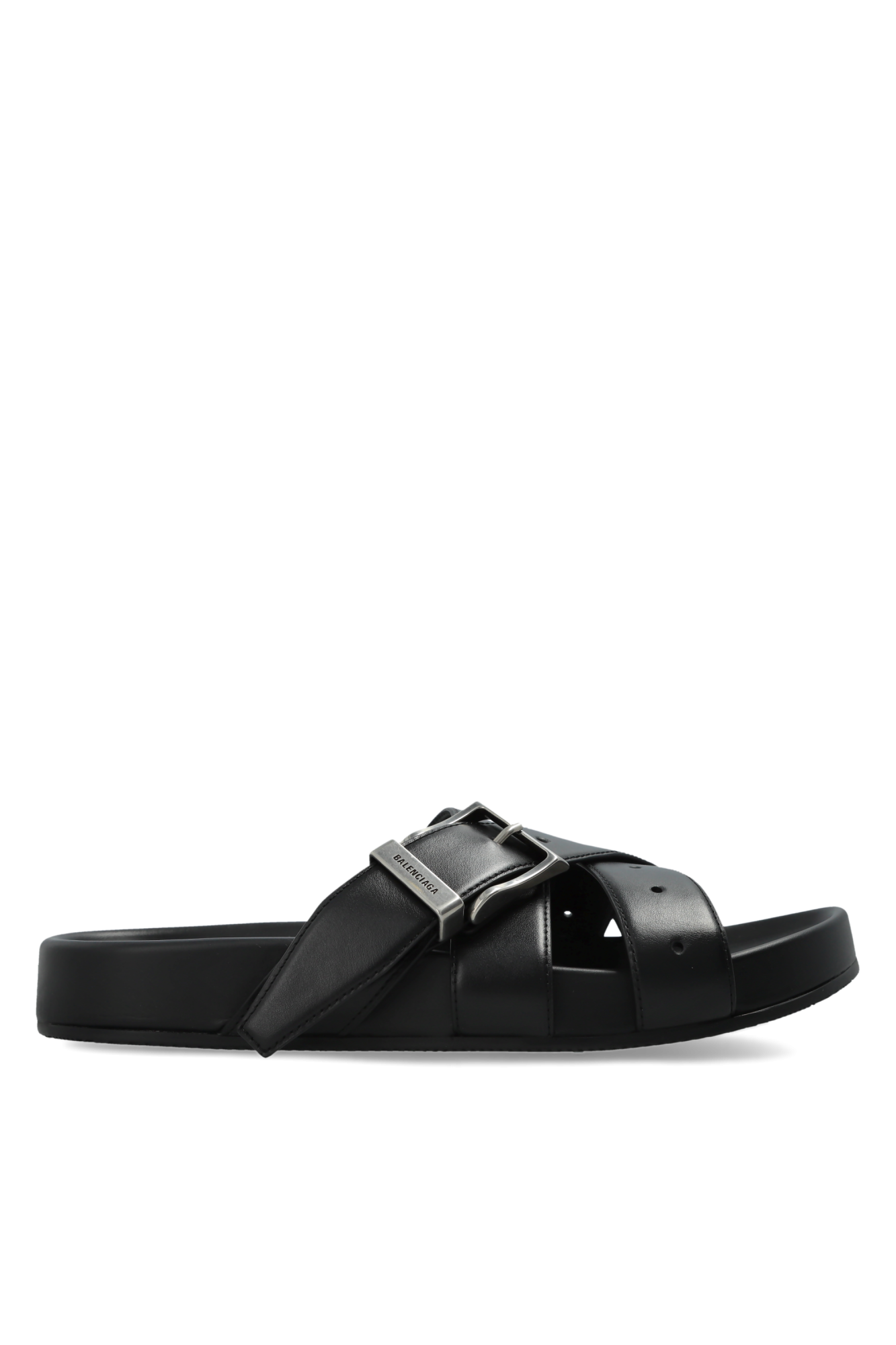 Balenciaga Klapki ‘Belt’, Mężczyźni, Czarny