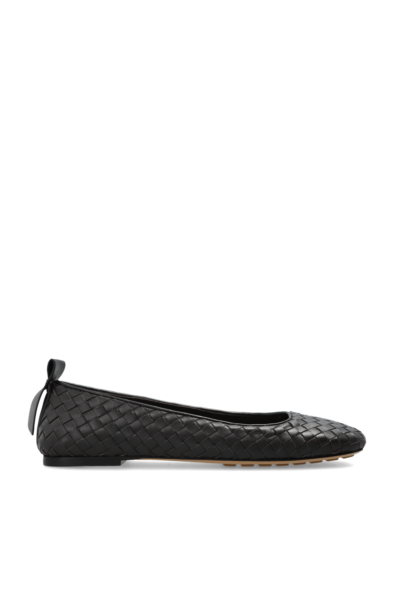 Bottega Veneta Skórzane Baleriny ‘Charlotte’, Kobiety, Brązowy