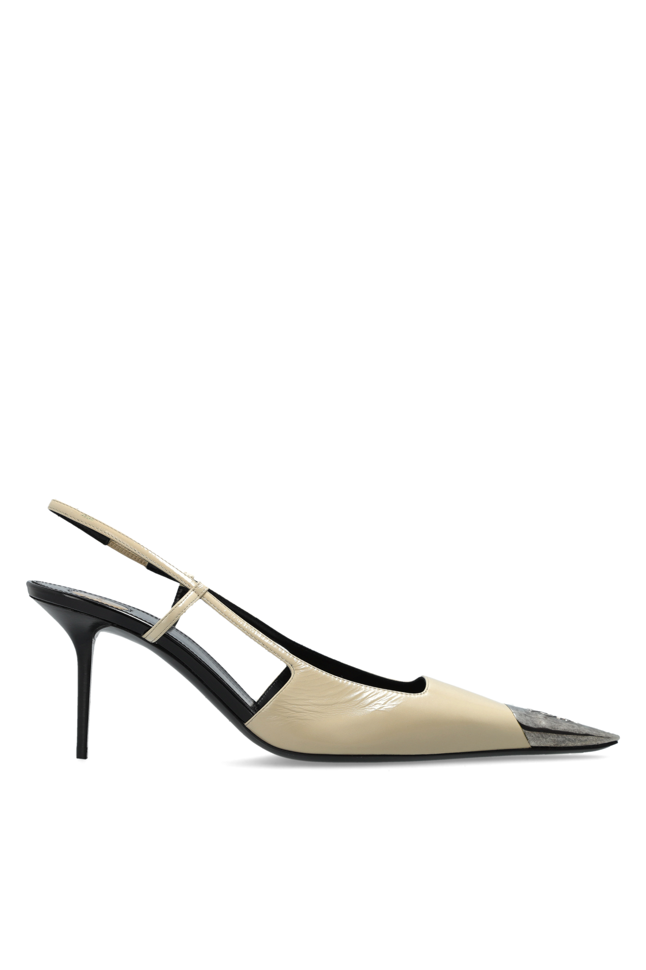 Saint Laurent Buty Na Obcasie ‘Jeanne’, Kobiety, Kremowy