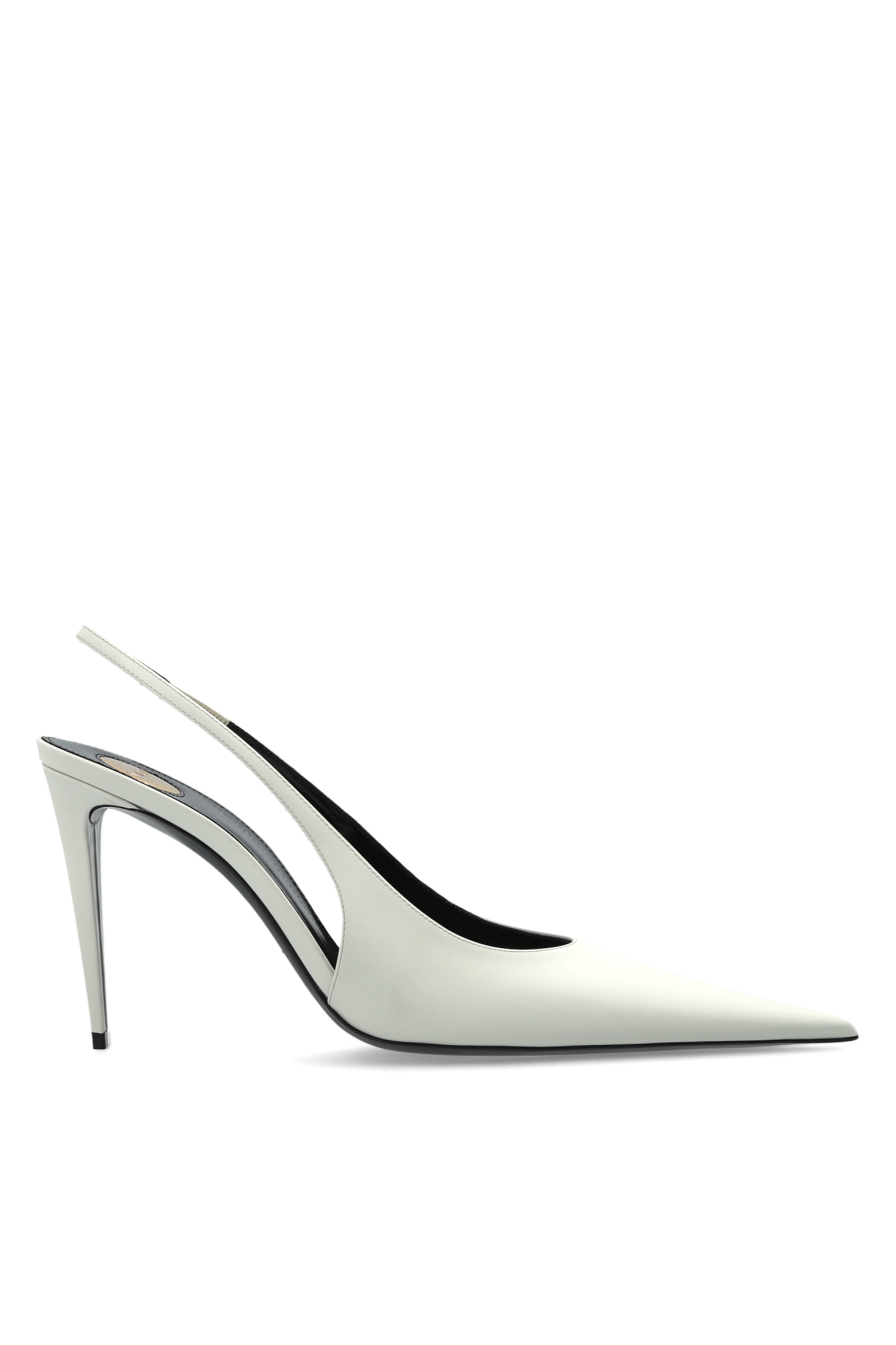 Saint Laurent Buty Na Obcasie `Guermantes`, Kobiety, Kremowy