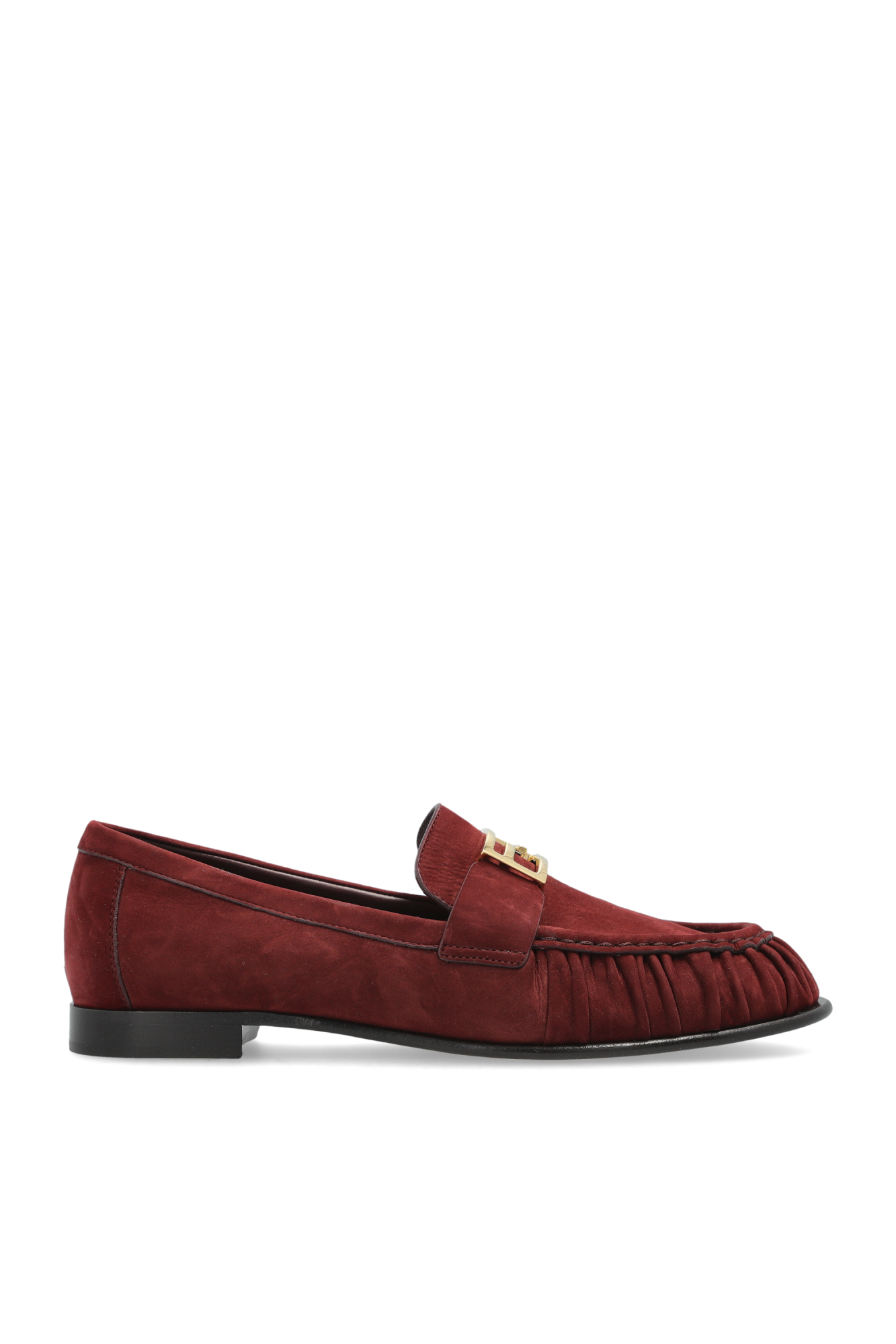 Fendi Skórzane Buty Typu ‘Loafer’, Kobiety, Bordo