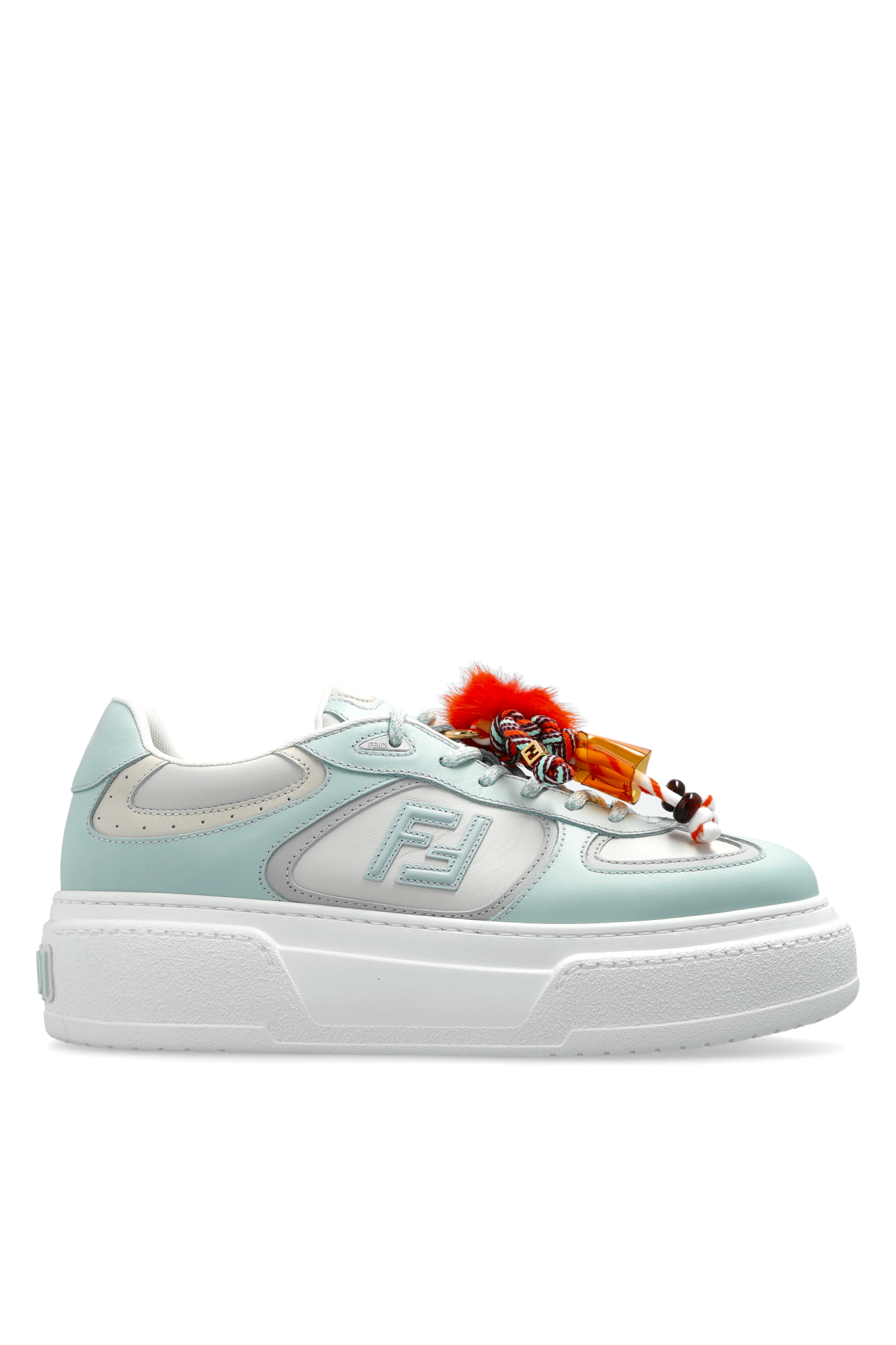 Fendi Buty Sportowe `Match` Na Platformie, Kobiety, Jasnoniebieski