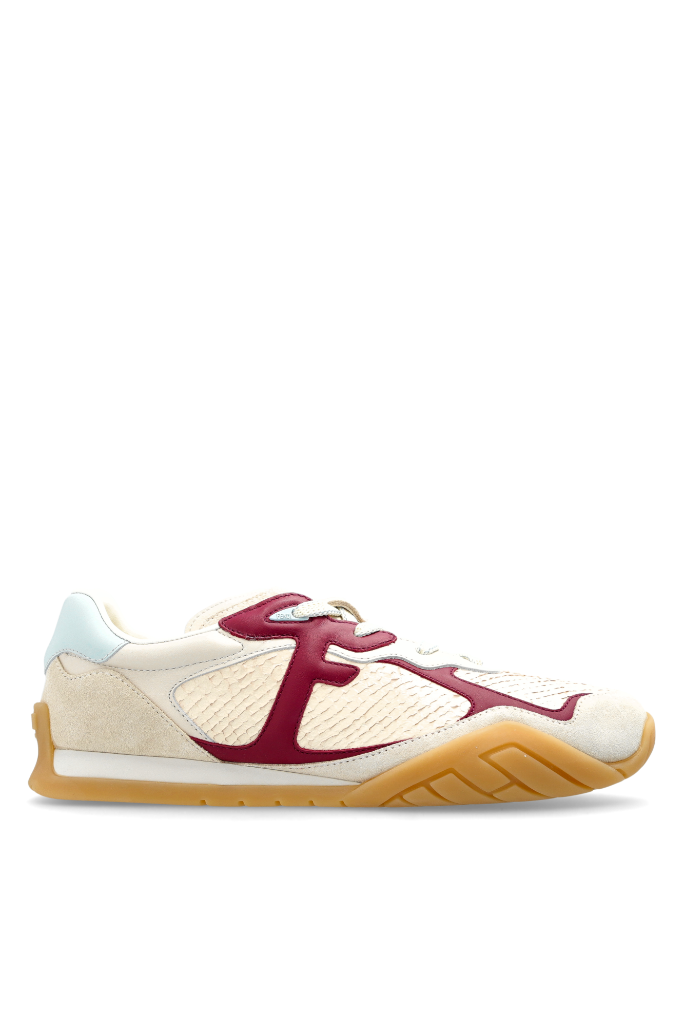 Fendi Buty Sportowe Z Logo, Kobiety, Kremowy