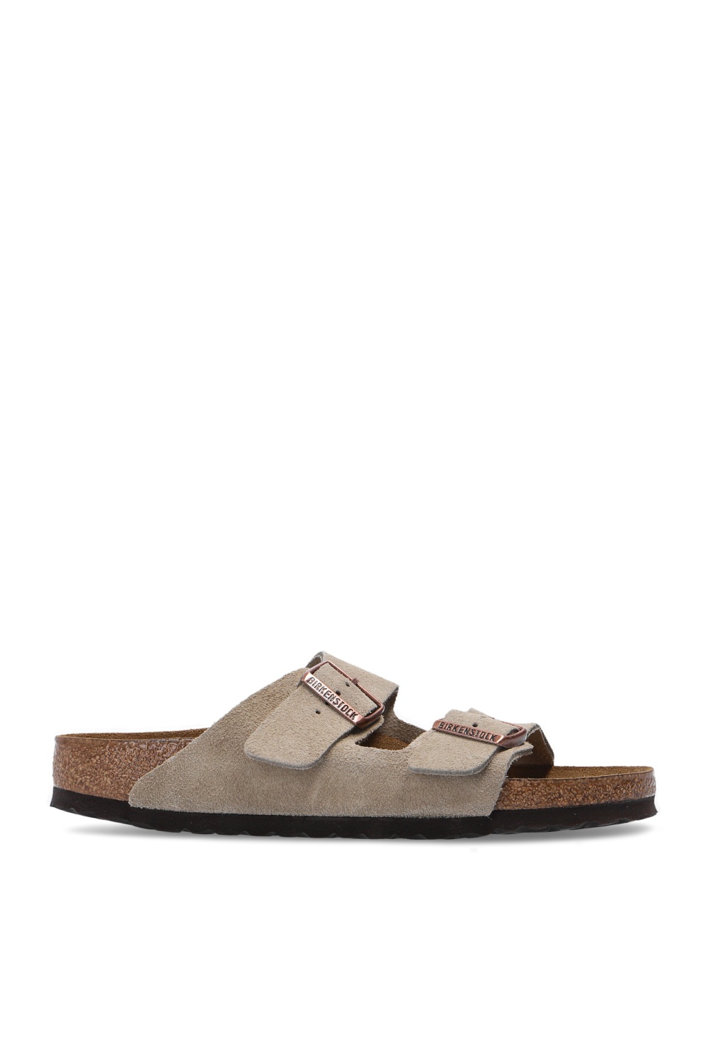 Birkenstock Skórzane Klapki ‘Arizona BS’, Kobiety, Beżowy