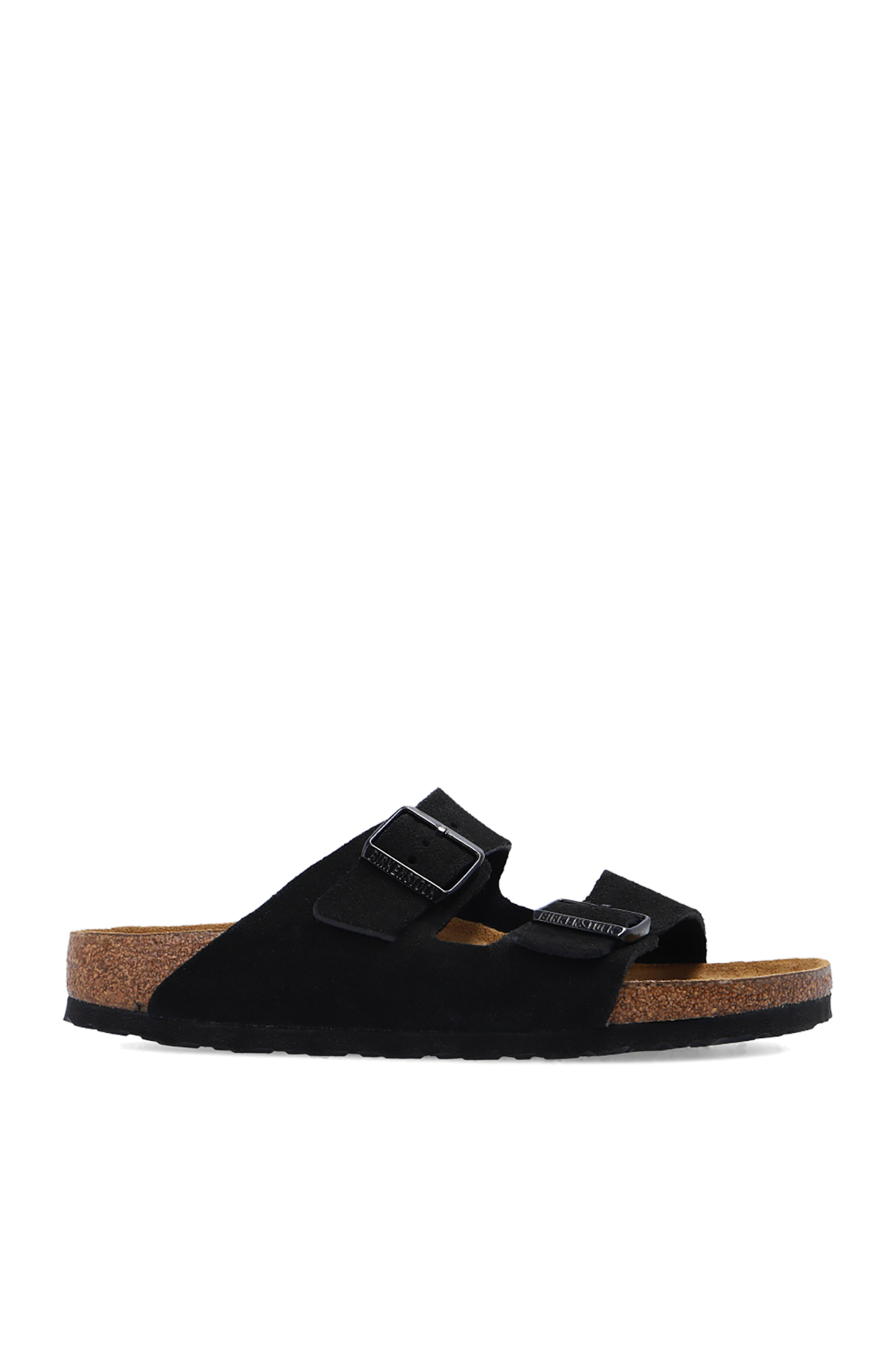 Birkenstock Klapki ‘Arizona Rivet Logo’, Kobiety, Czarny