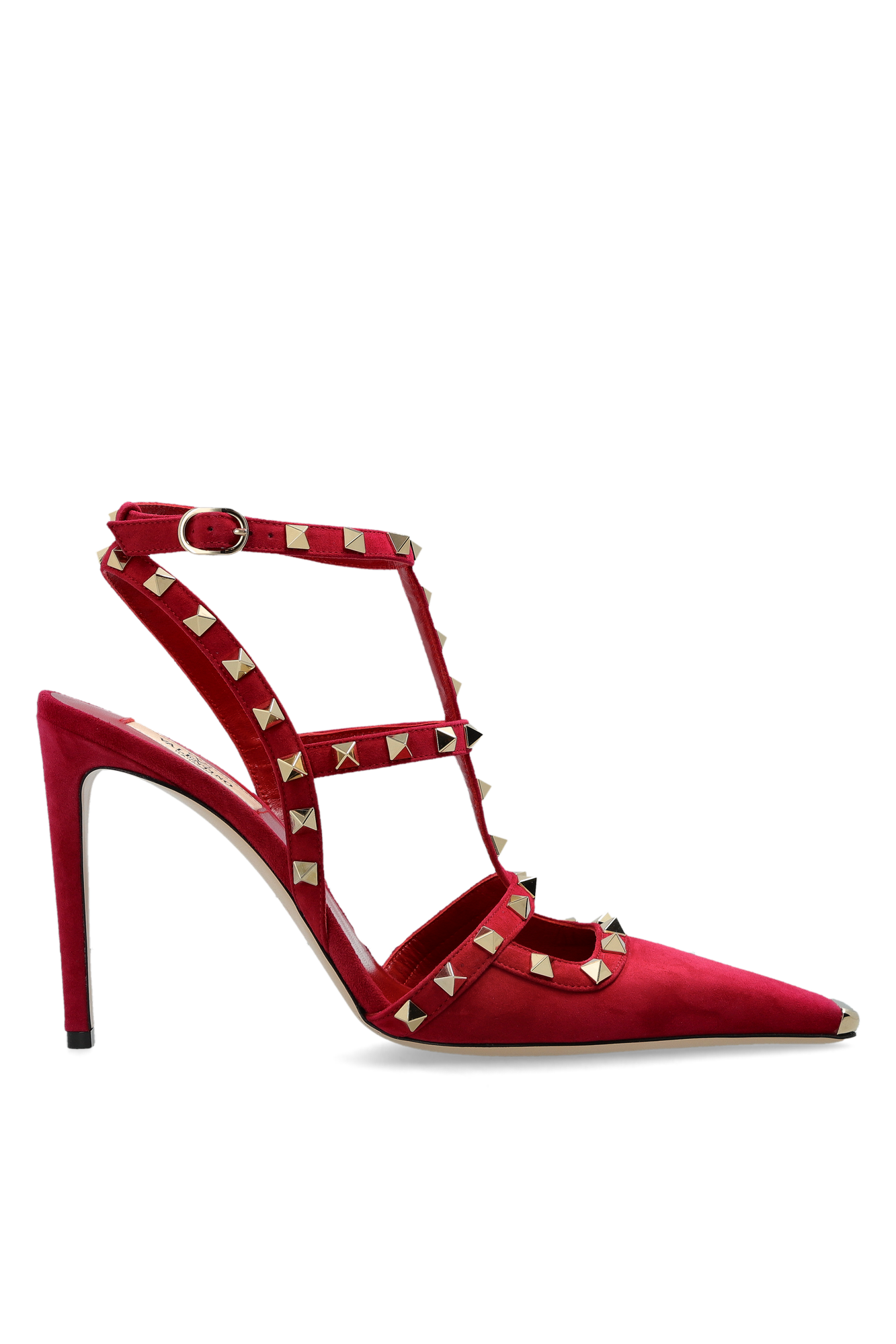 Valentino Garavani Zamszowe Buty Na Obcasie, Kobiety, Różowy
