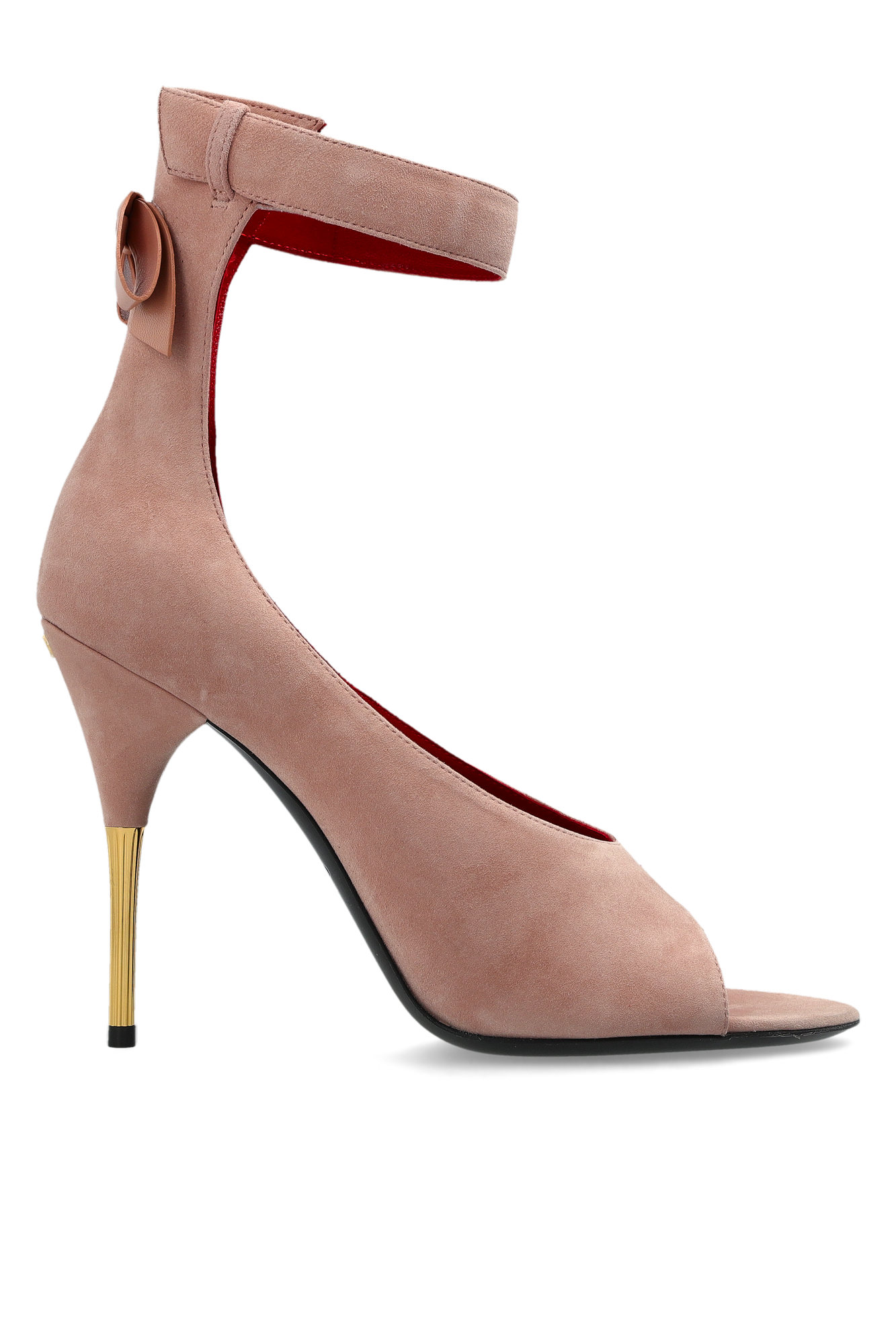 Valentino Garavani Zamszowe Buty Na Obcasie, Kobiety, Różowy