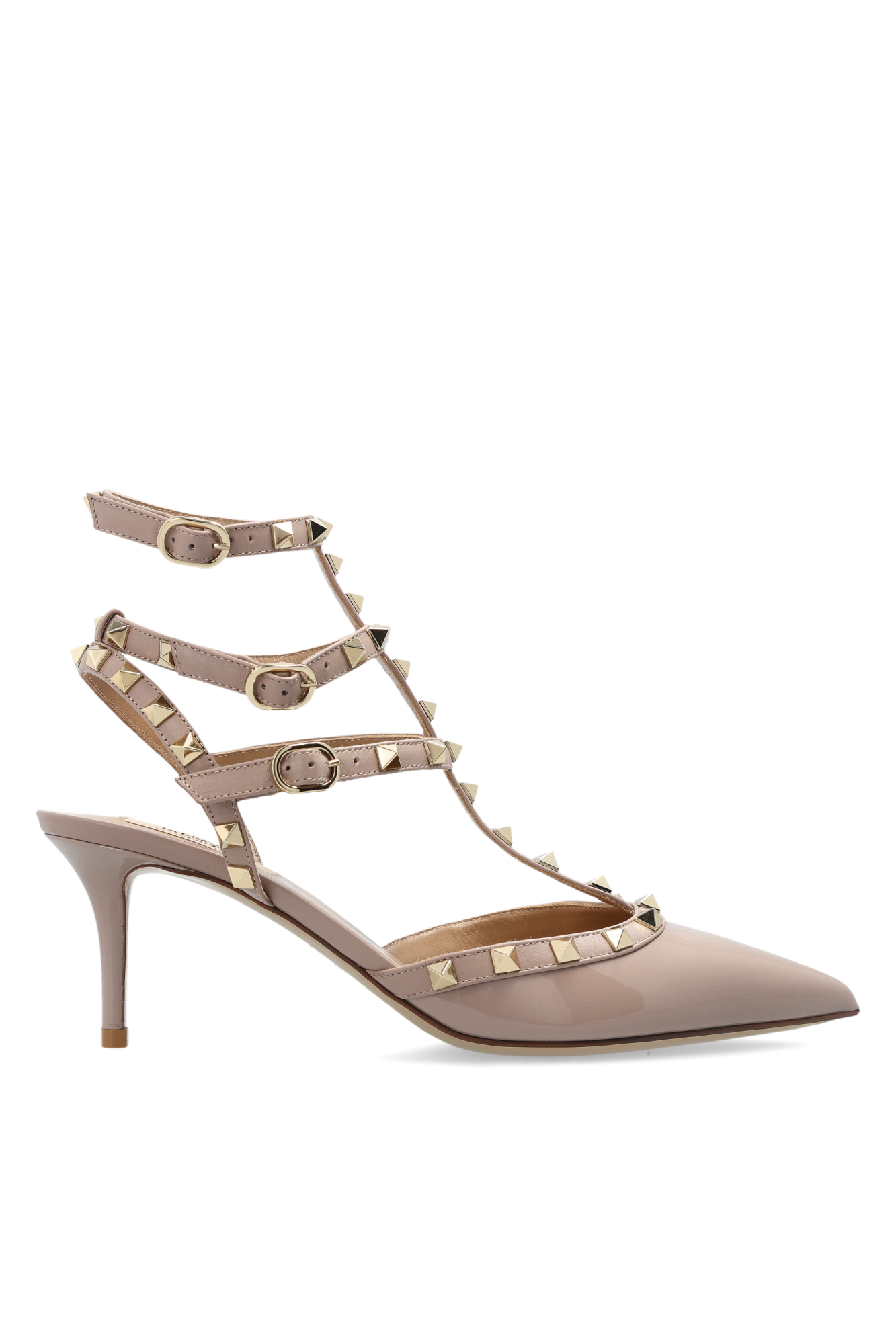 Valentino Garavani Buty Na Obcasie Z ćwiekami, Kobiety, Beżowy