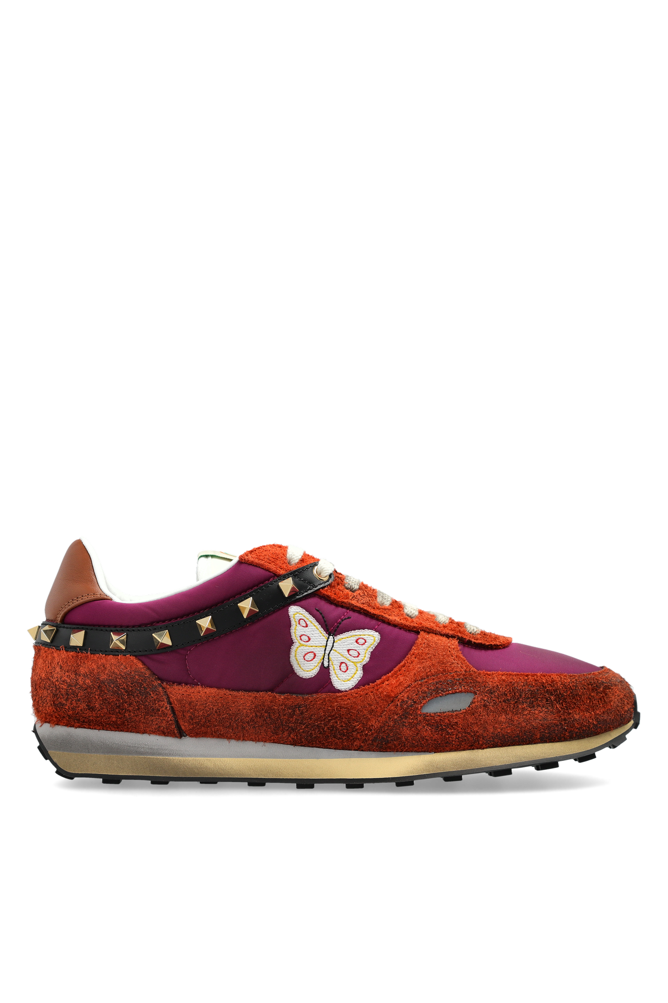 Valentino Garavani Buty Sportowe Z Efektem `vintage`, Mężczyźni, Multikolor