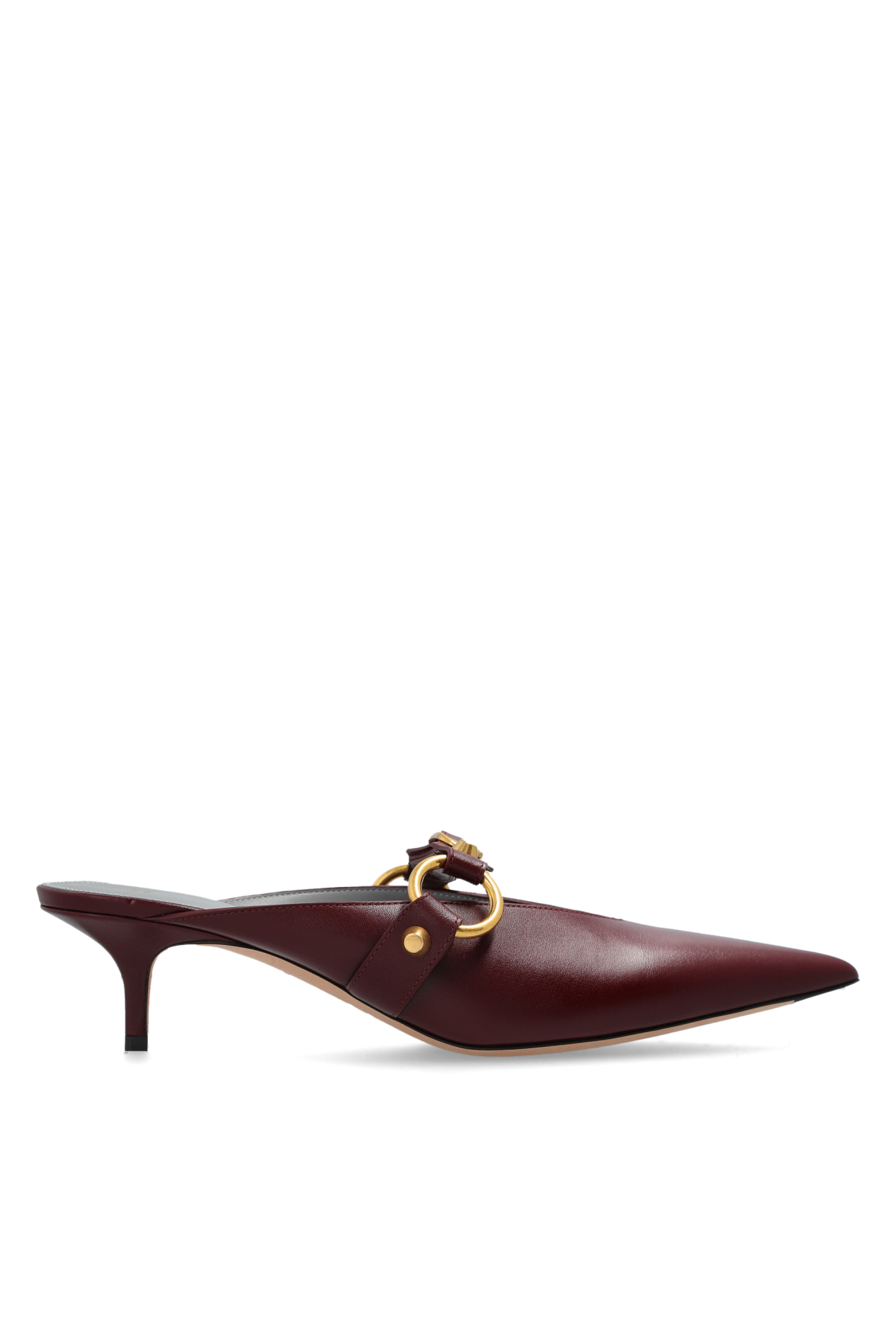 Balenciaga Klapki Na Obcasie ‘City’, Kobiety, Bordo
