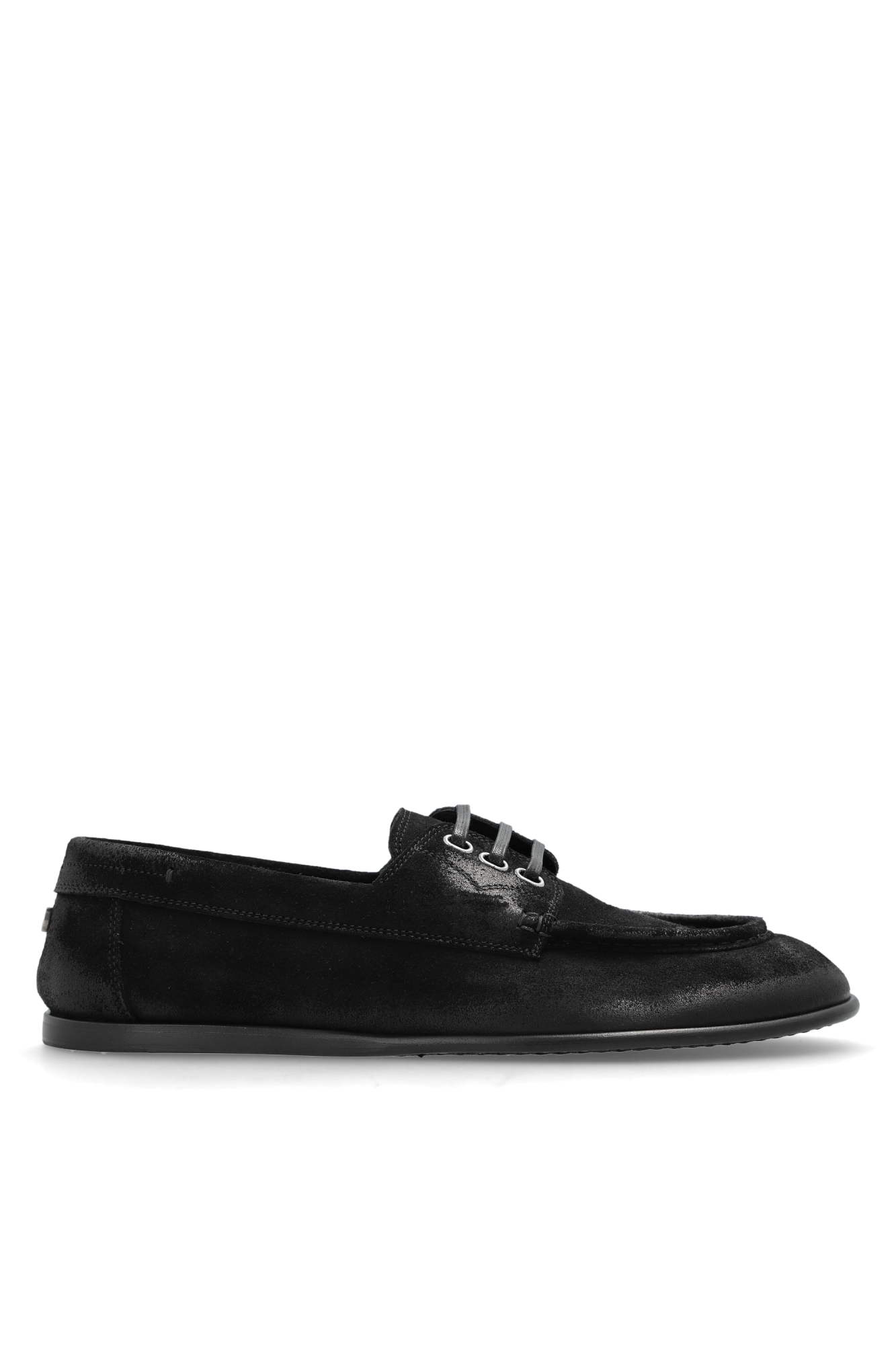 Dolce & Gabbana Zamszowe Buty, Mężczyźni, Czarny