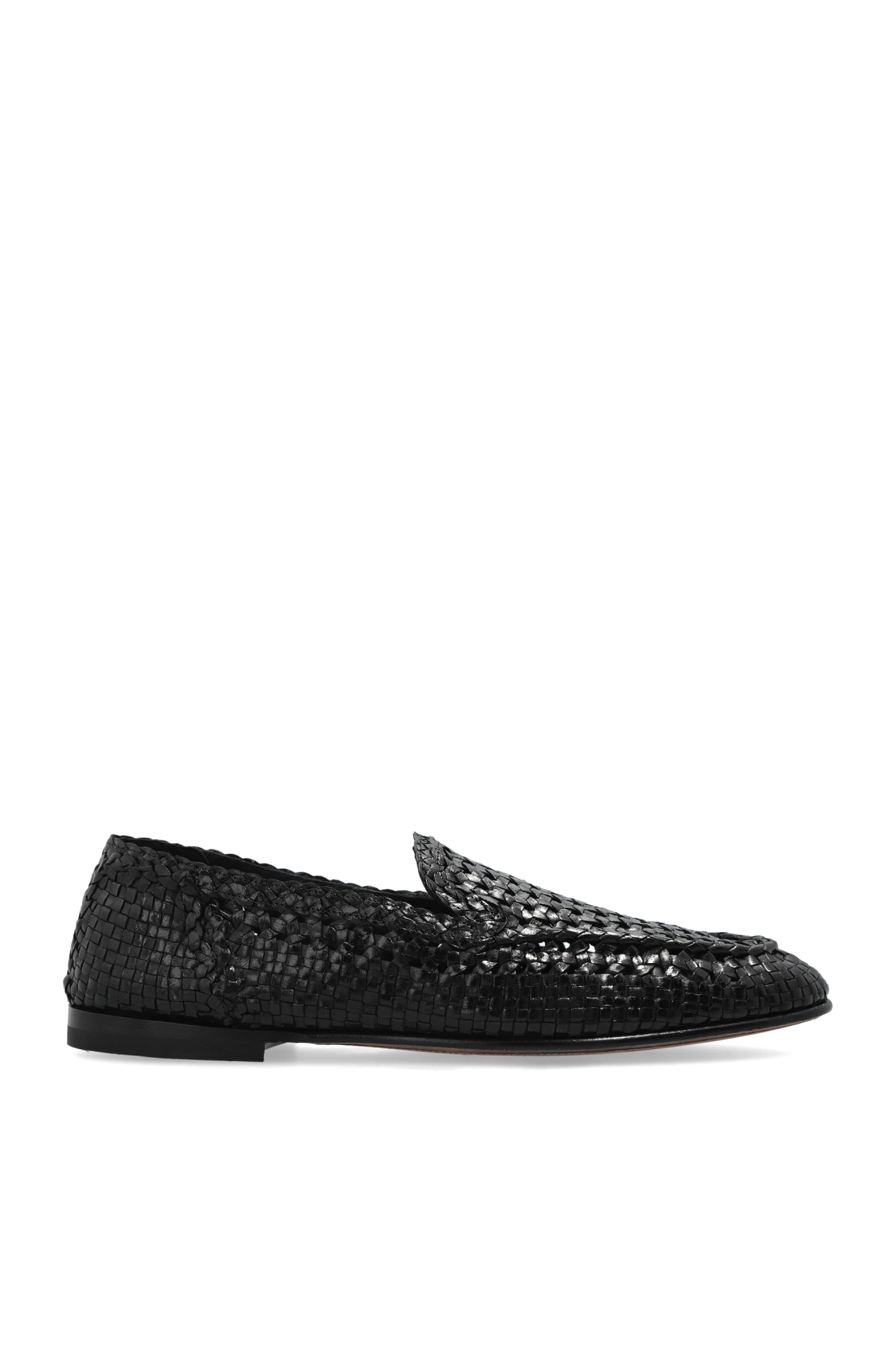 Dolce & Gabbana Skórzane Buty Typy `loafers`, Mężczyźni, Czarny