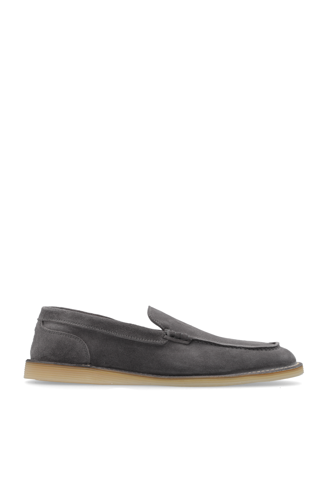 Dolce & Gabbana Skórzane Buty, Mężczyźni, Szary