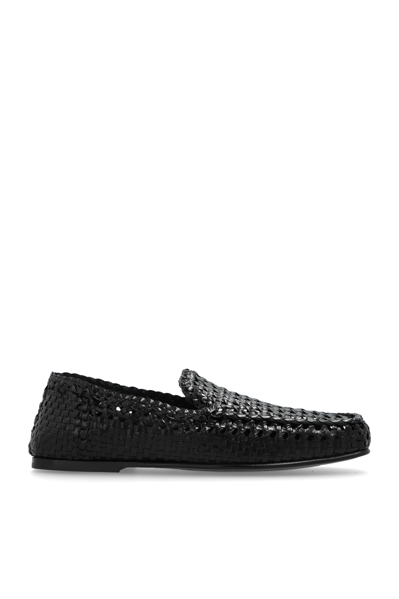 Dolce & Gabbana Skórzane Buty, Mężczyźni, Czarny