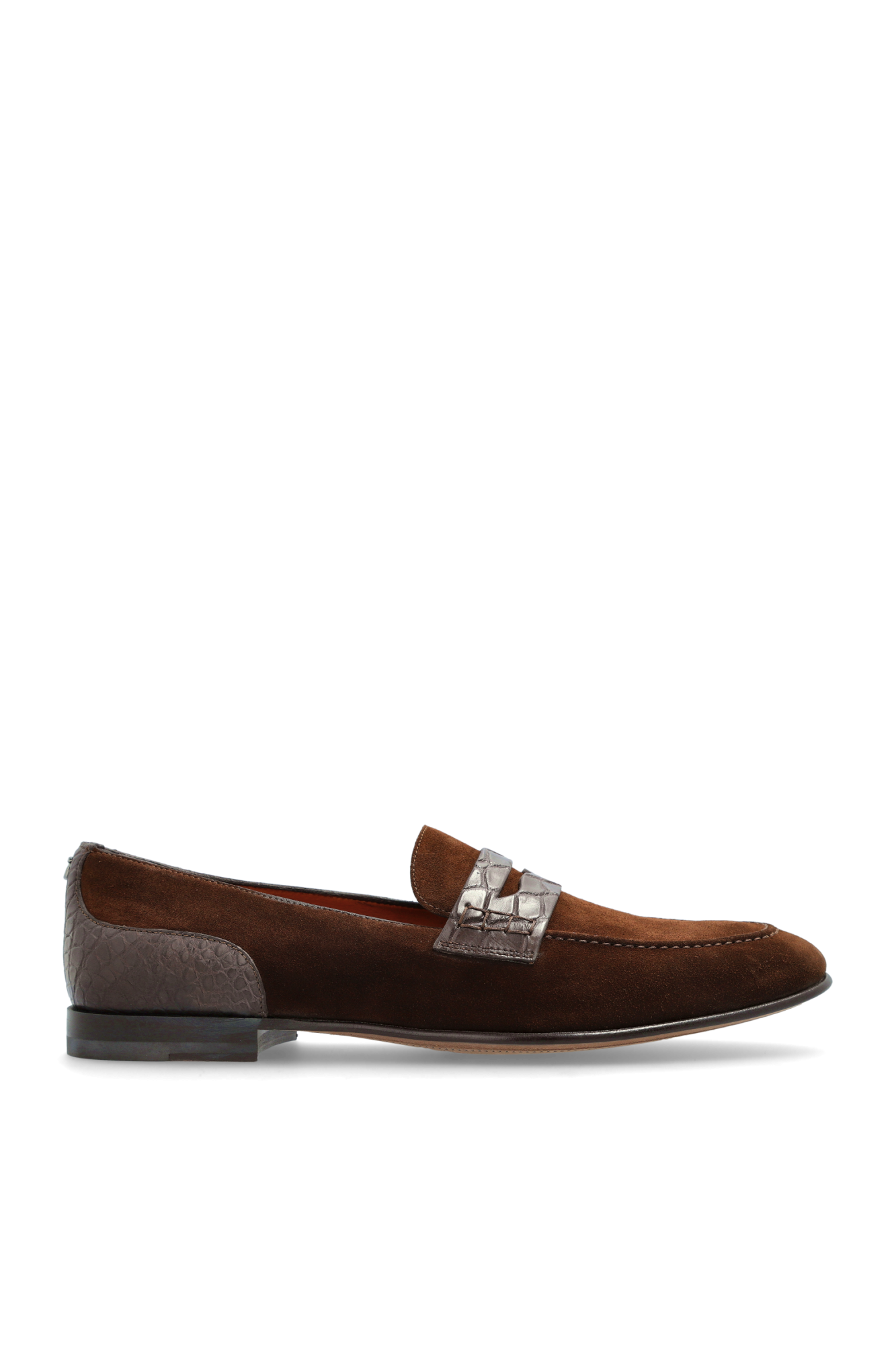 Dolce & Gabbana Zamszowe Buty Typu `loafer`, Mężczyźni, Brązowy