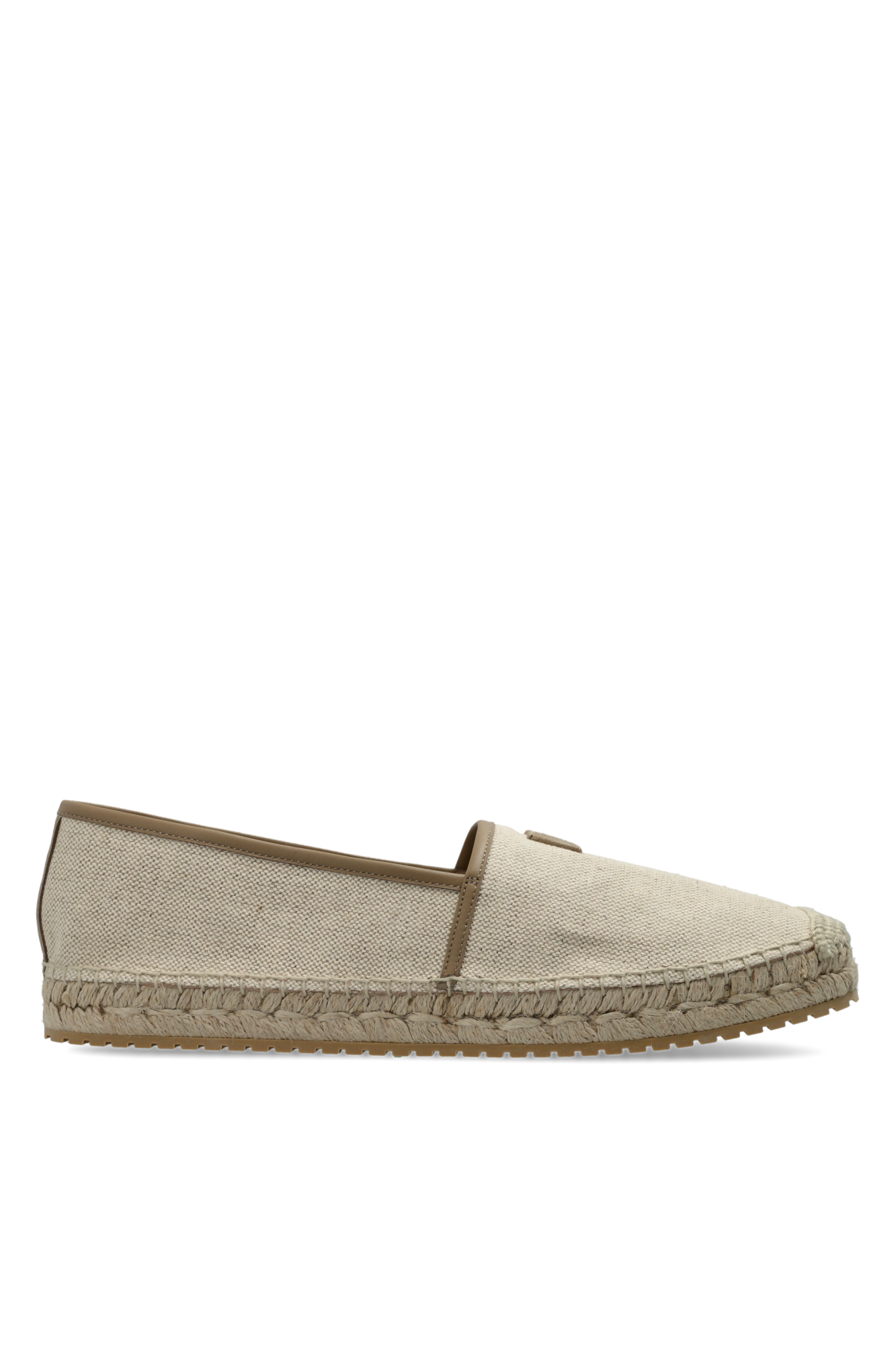 Dolce & Gabbana Espadryle Z Logo, Mężczyźni, Beżowy