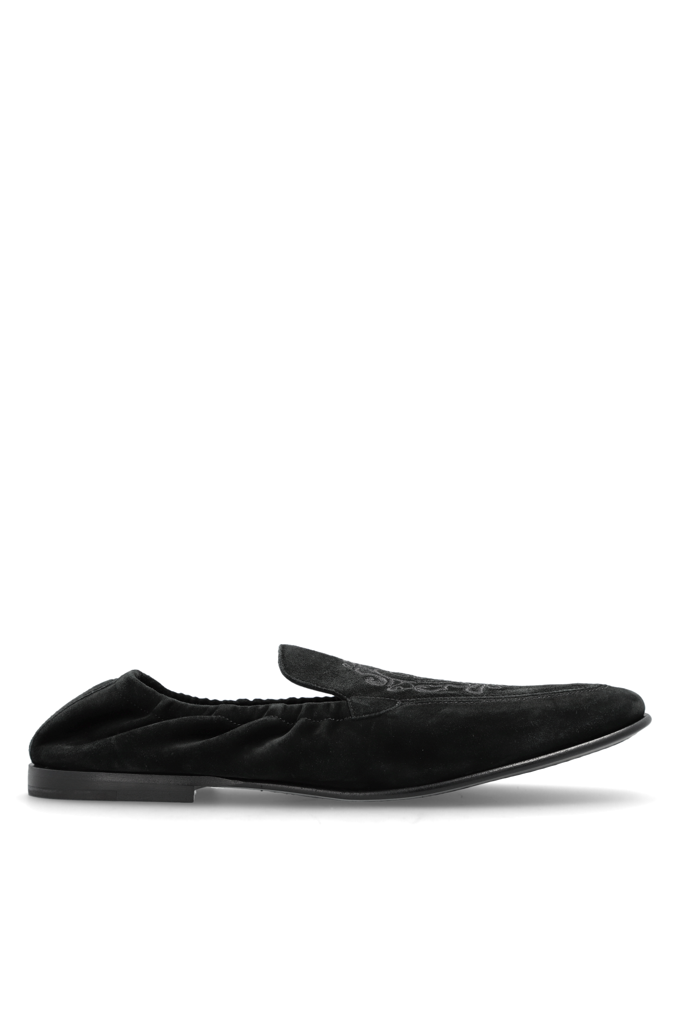 Dolce & Gabbana Zamszowe Buty ‘Ariosto’, Mężczyźni, Czarny