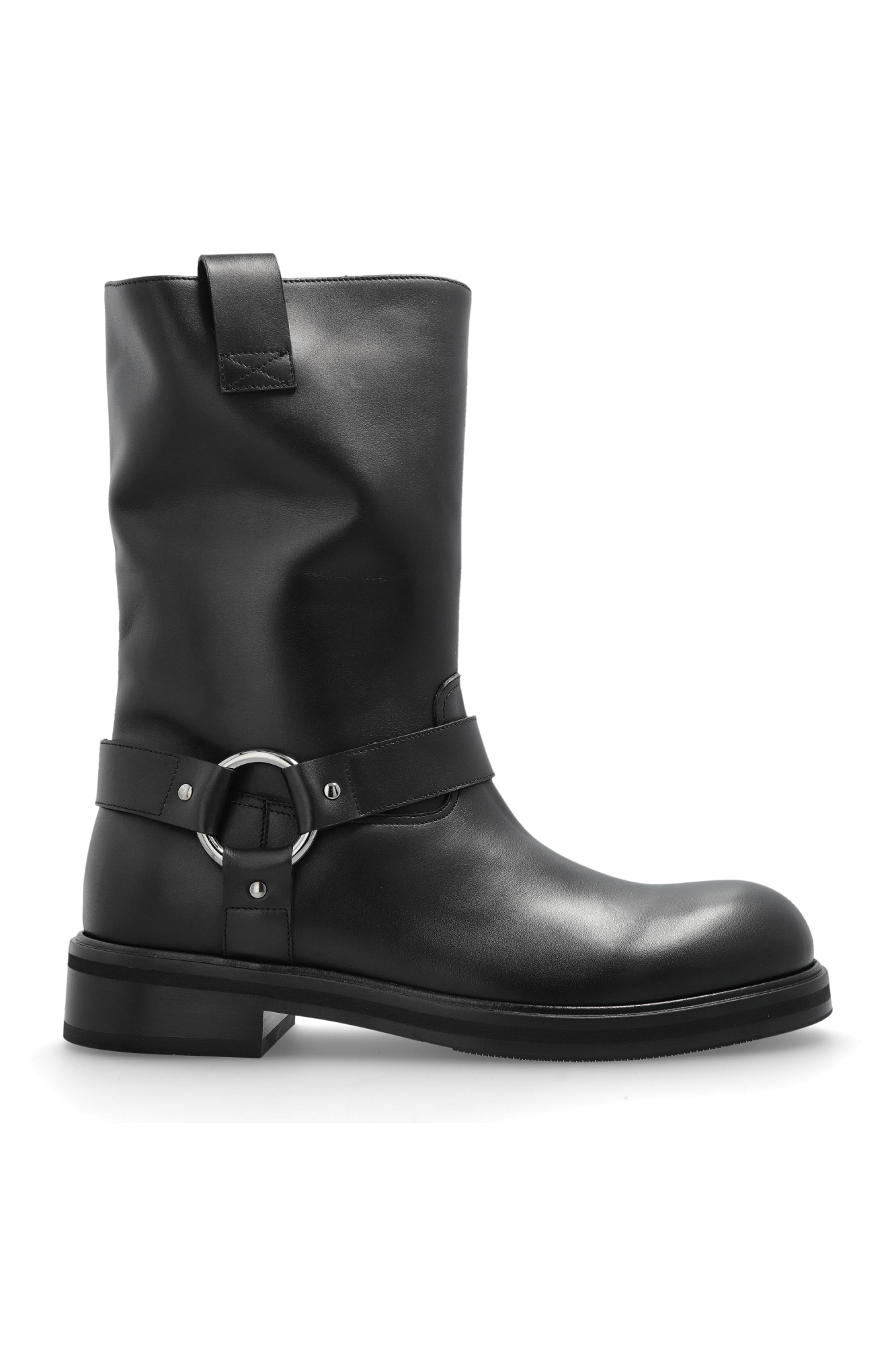 Dolce & Gabbana Skórzane Botki, Mężczyźni, Czarny