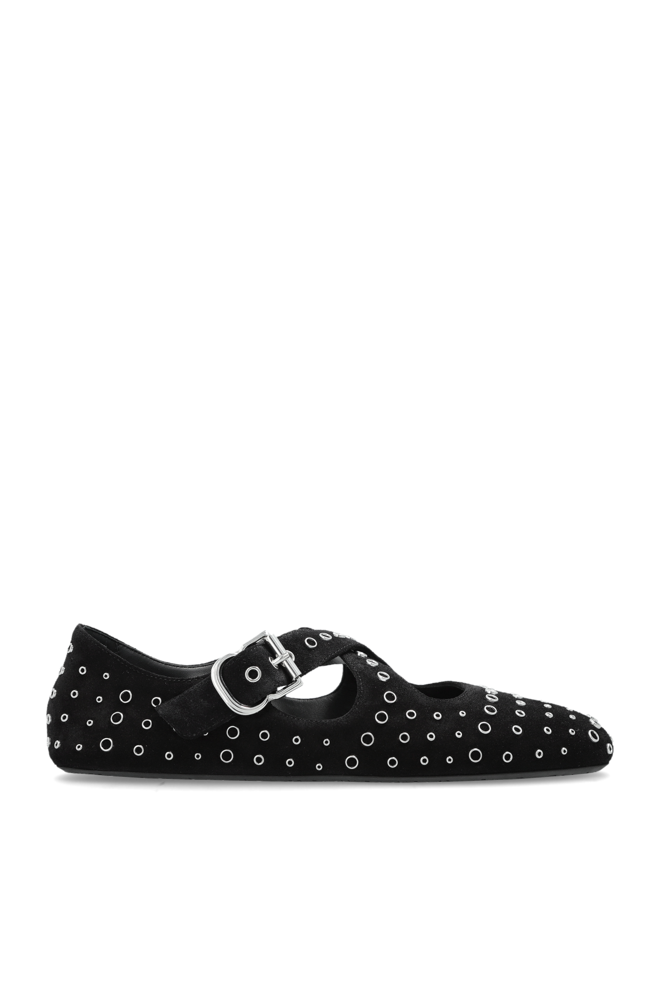 Alaïa Zamszowe Baleriny `Criss`, Kobiety, Czarny