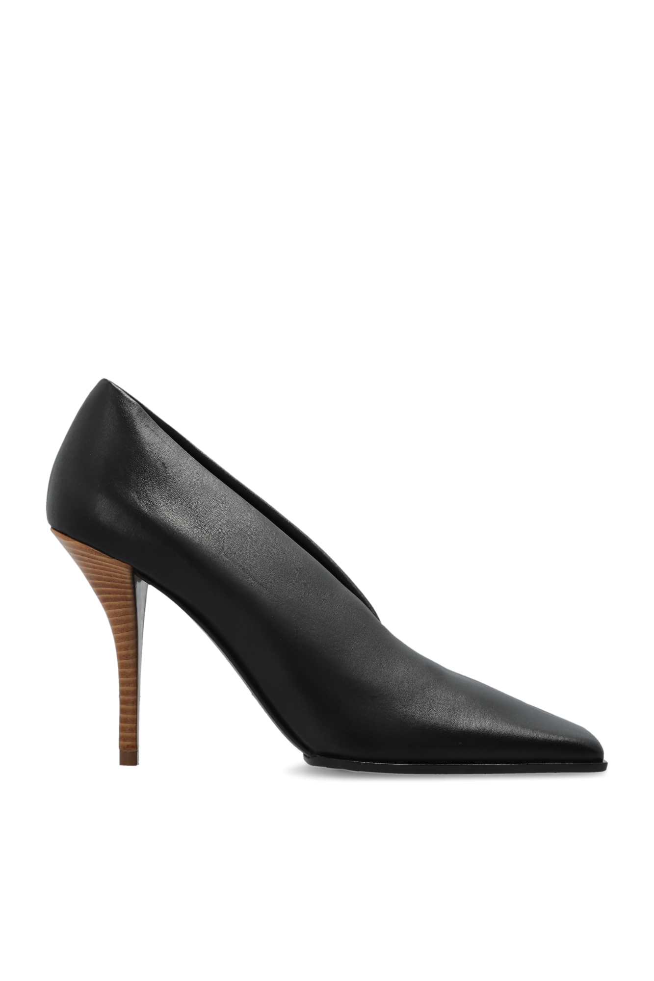 Alaïa Skórzane Buty Na Obcasie, Kobiety, Czarny