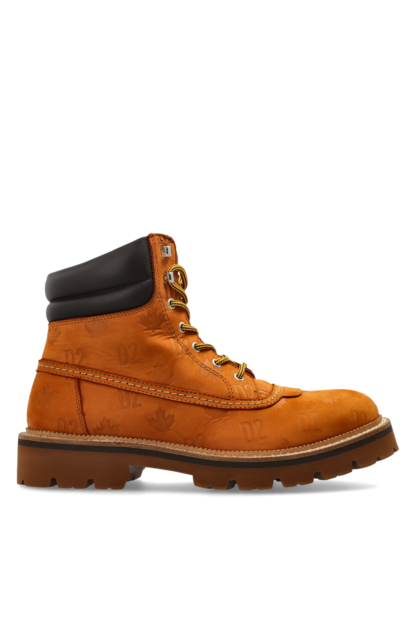 Dsquared2 Skórzane Buty `D2 Monogram`, Mężczyźni, Brązowy