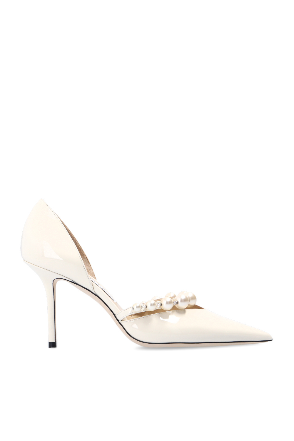 Jimmy Choo Lakierowane Szpilki ‘Aurelie’, Kobiety, Kremowy